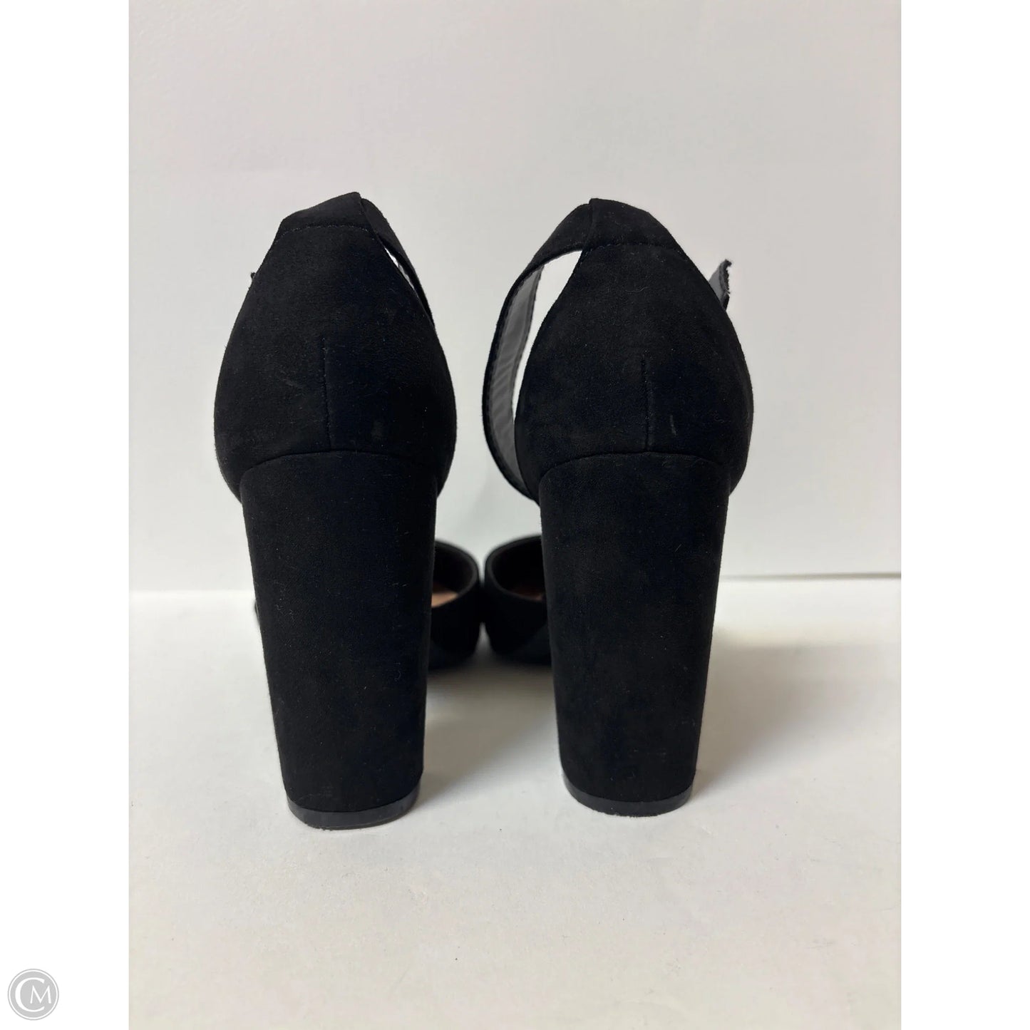 Shoes Heels Block By Rouge In Black, Size: 10