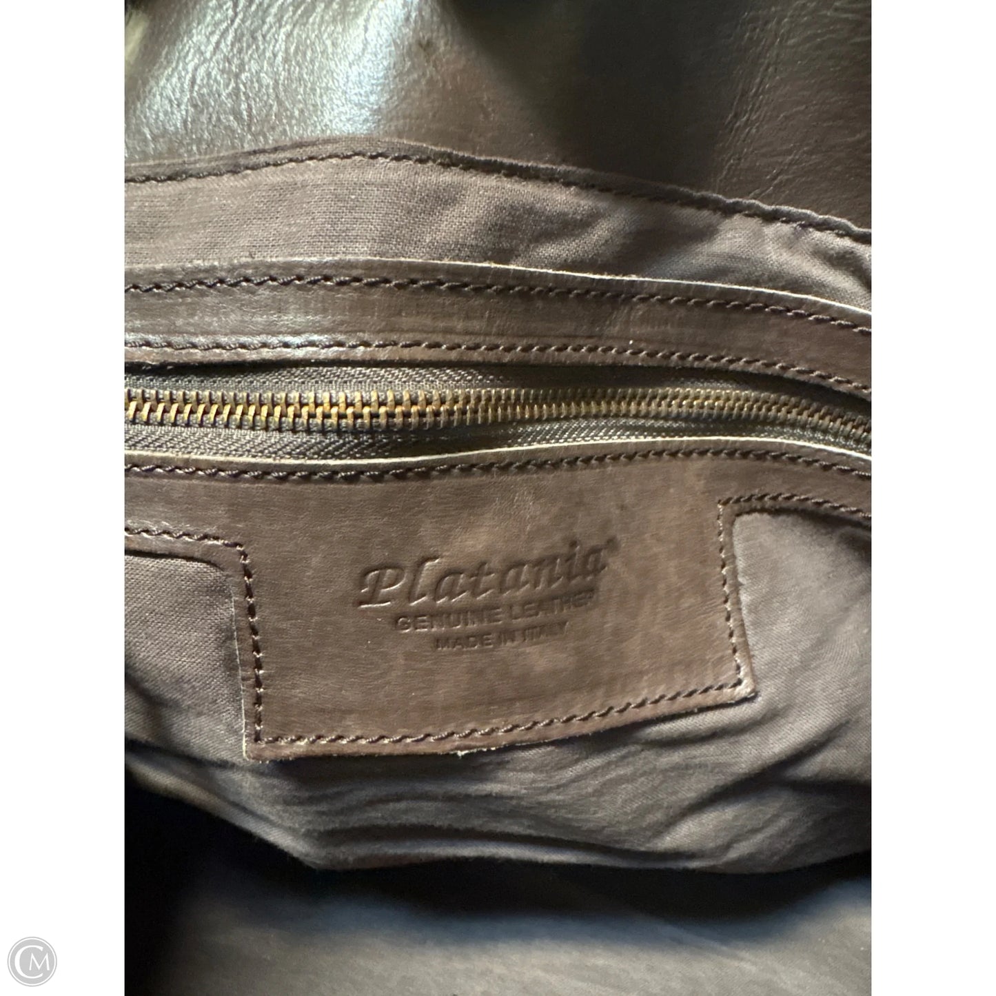 Handbag Leather By Clothes Mentor, Size: Large