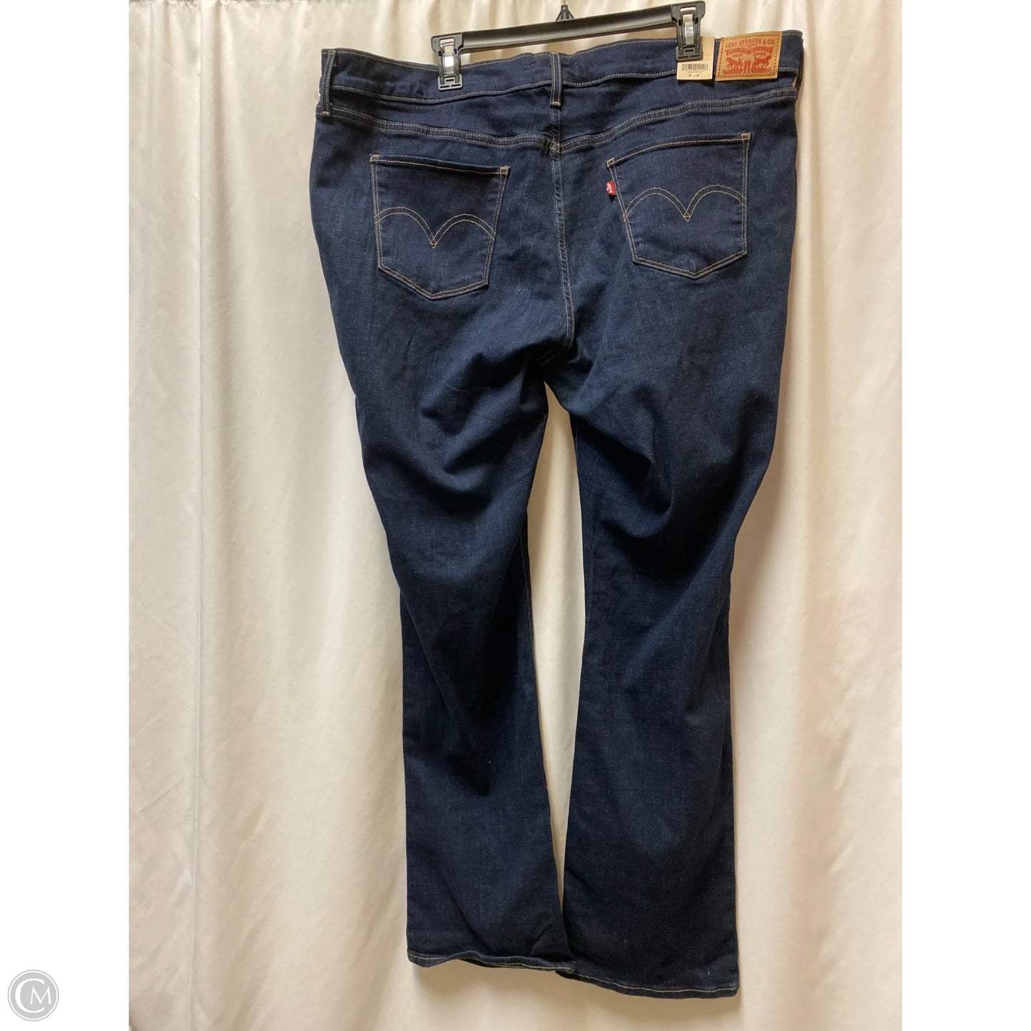 Jeans Boot Cut By Levis In Blue Denim, Size: 22