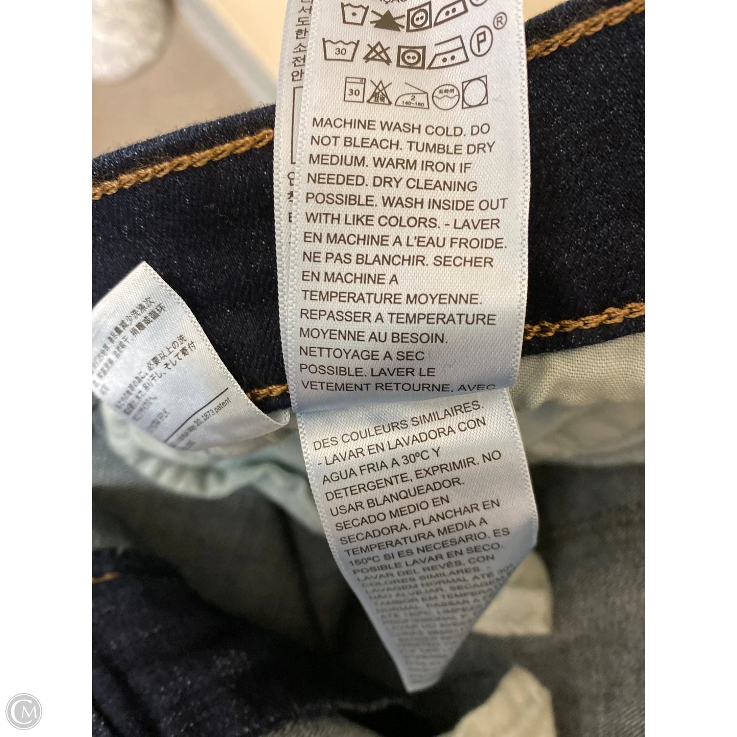 Jeans Boot Cut By Levis In Blue Denim, Size: 22