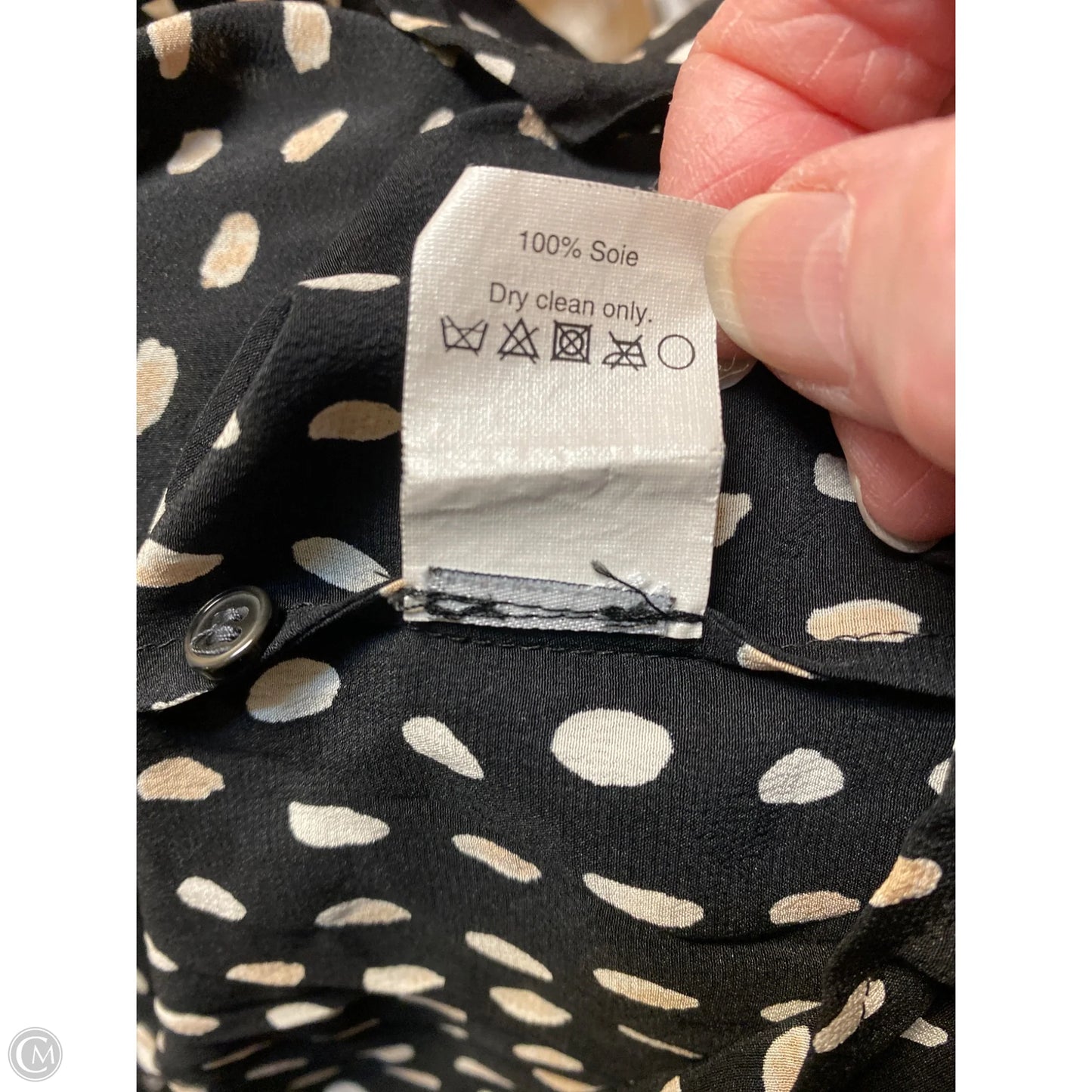 Top Long Sleeve By Madewell In Black, Size: Xs