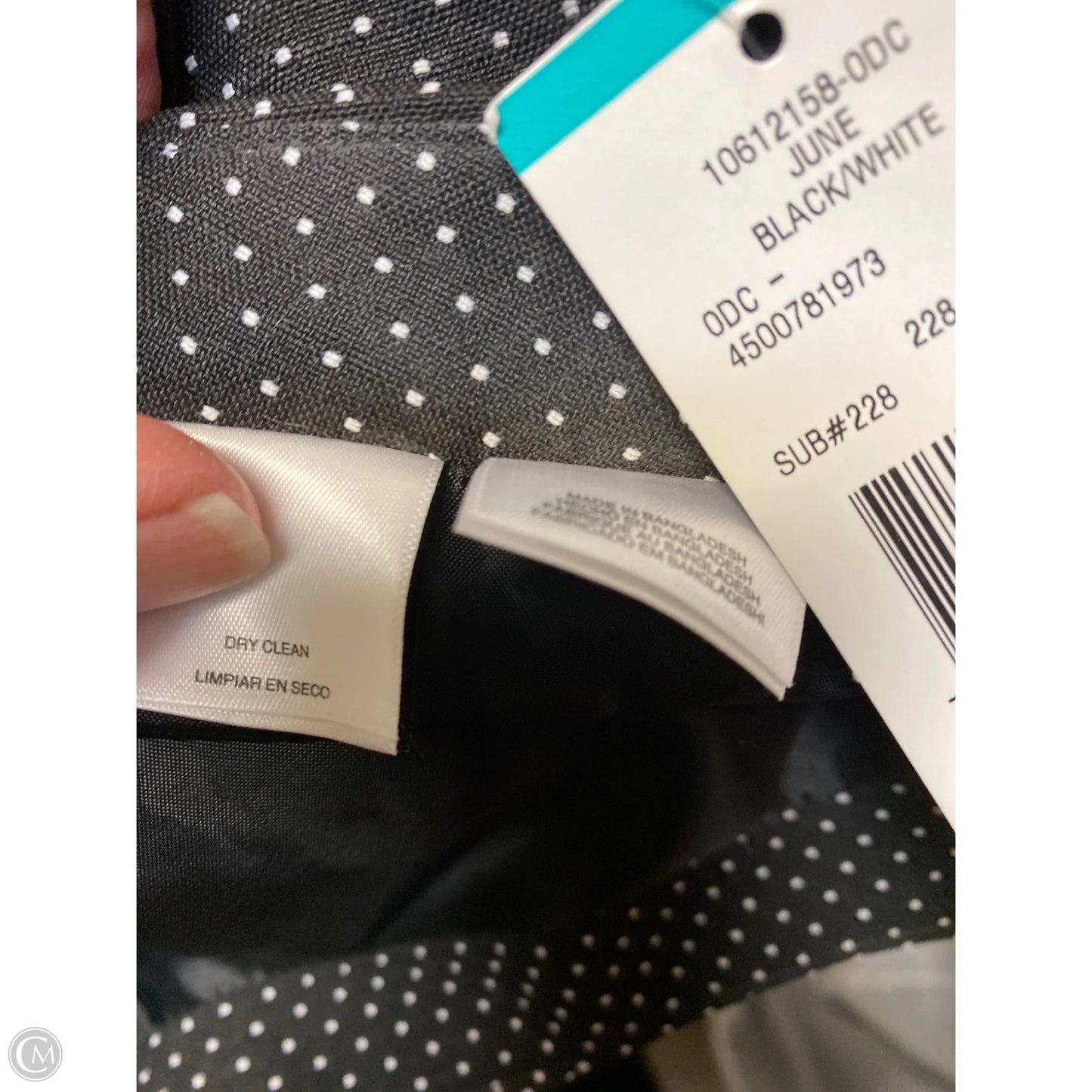 Skirt Midi By Evan-picone In Black & White, Size: 16