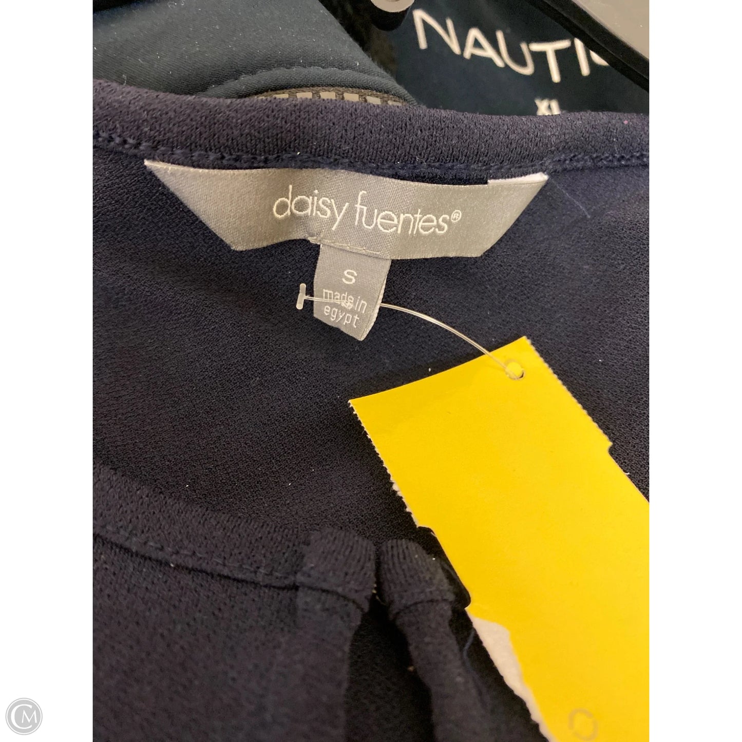 Top Long Sleeve By Daisy Fuentes In Navy, Size: S