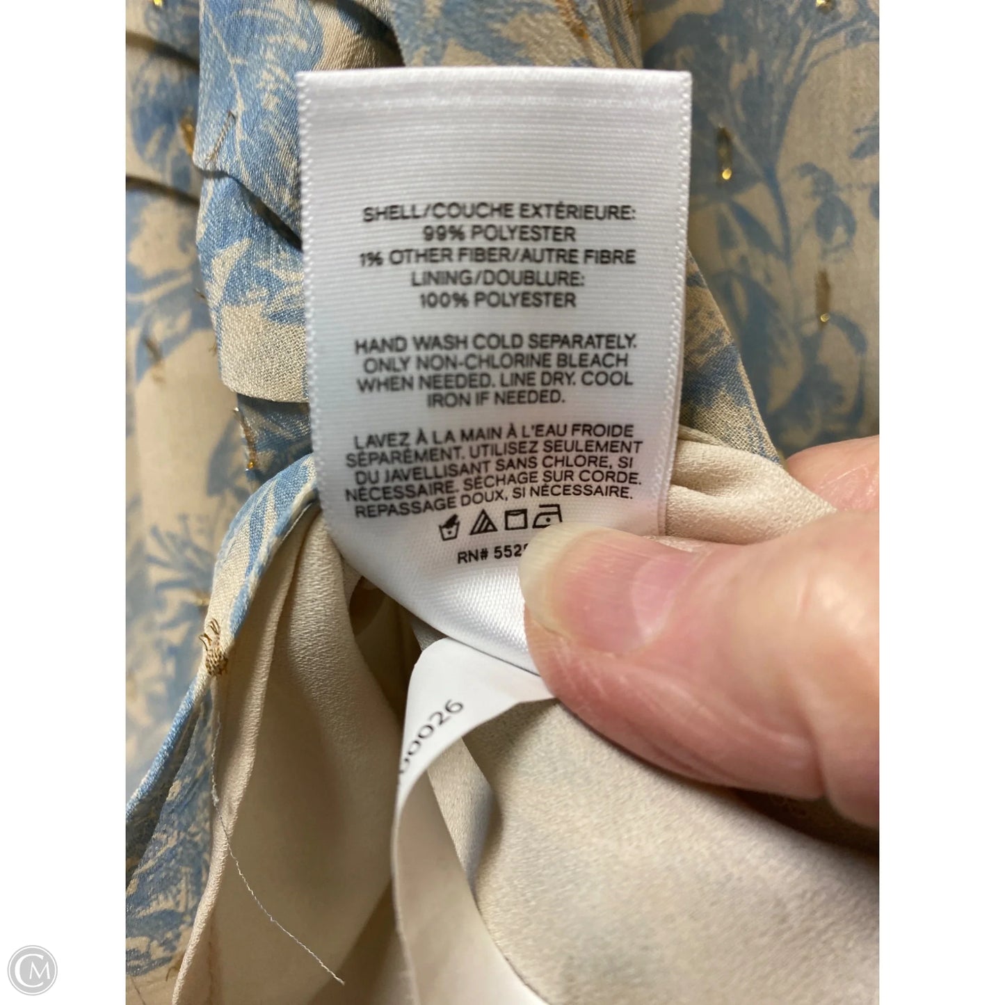 Top Long Sleeve By Express In Blue, Size: S