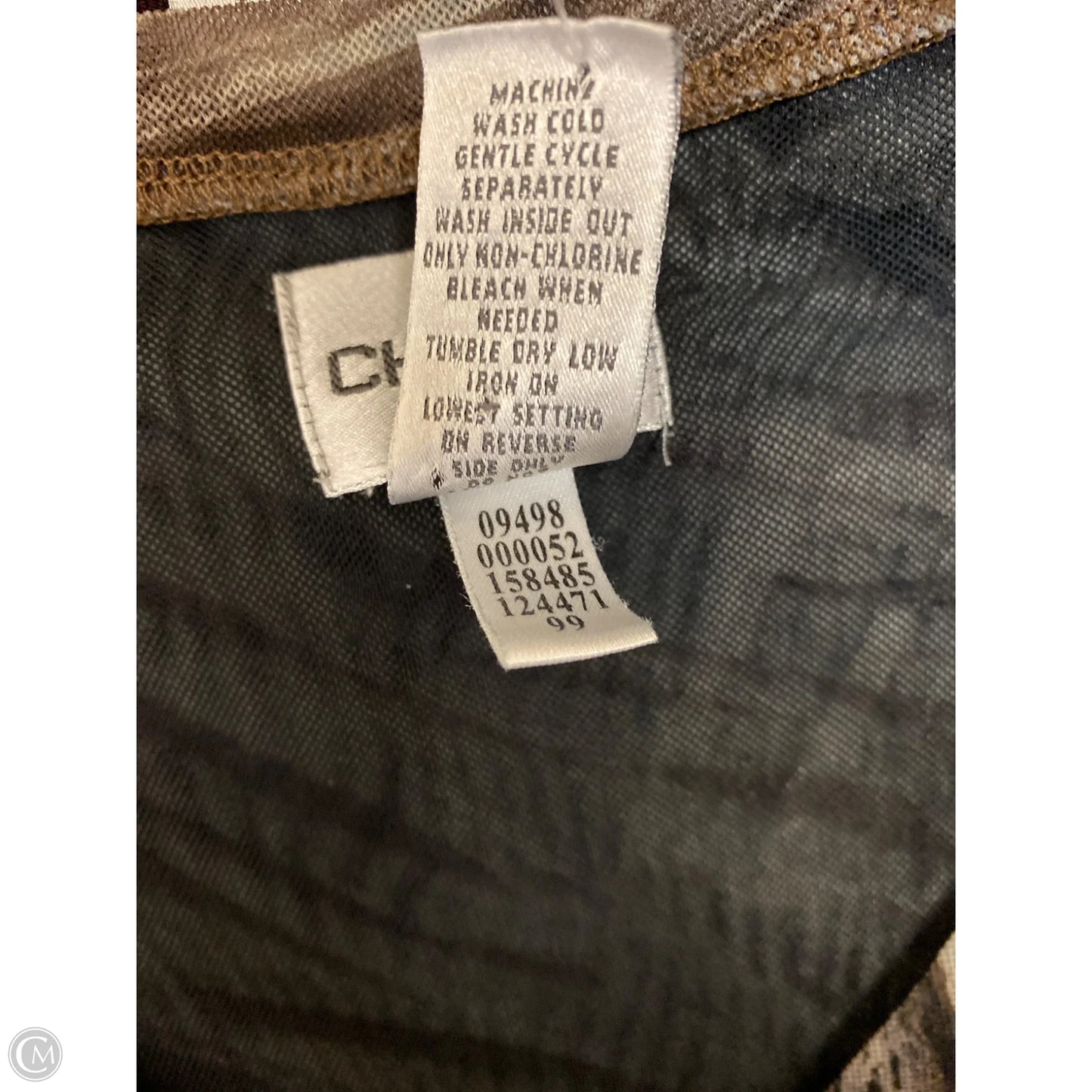 Top Long Sleeve By Chicos In Green, Size: L