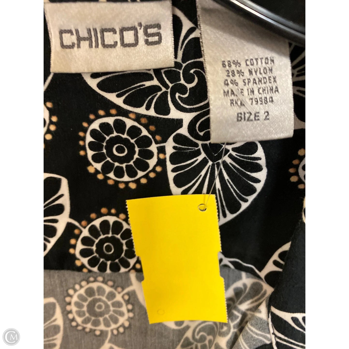 Jacket Other By Chicos In Black & White, Size: L