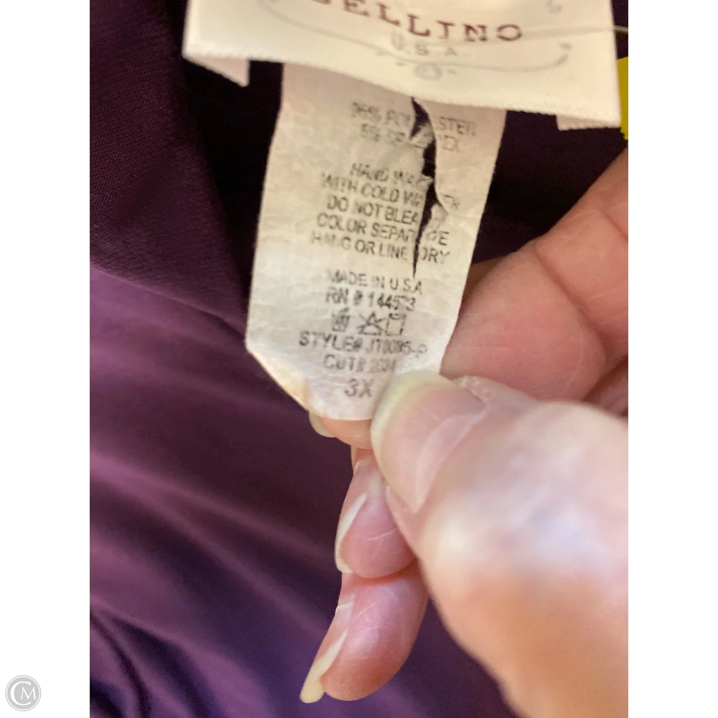 Top Long Sleeve By Clothes Mentor In Purple, Size: 3x