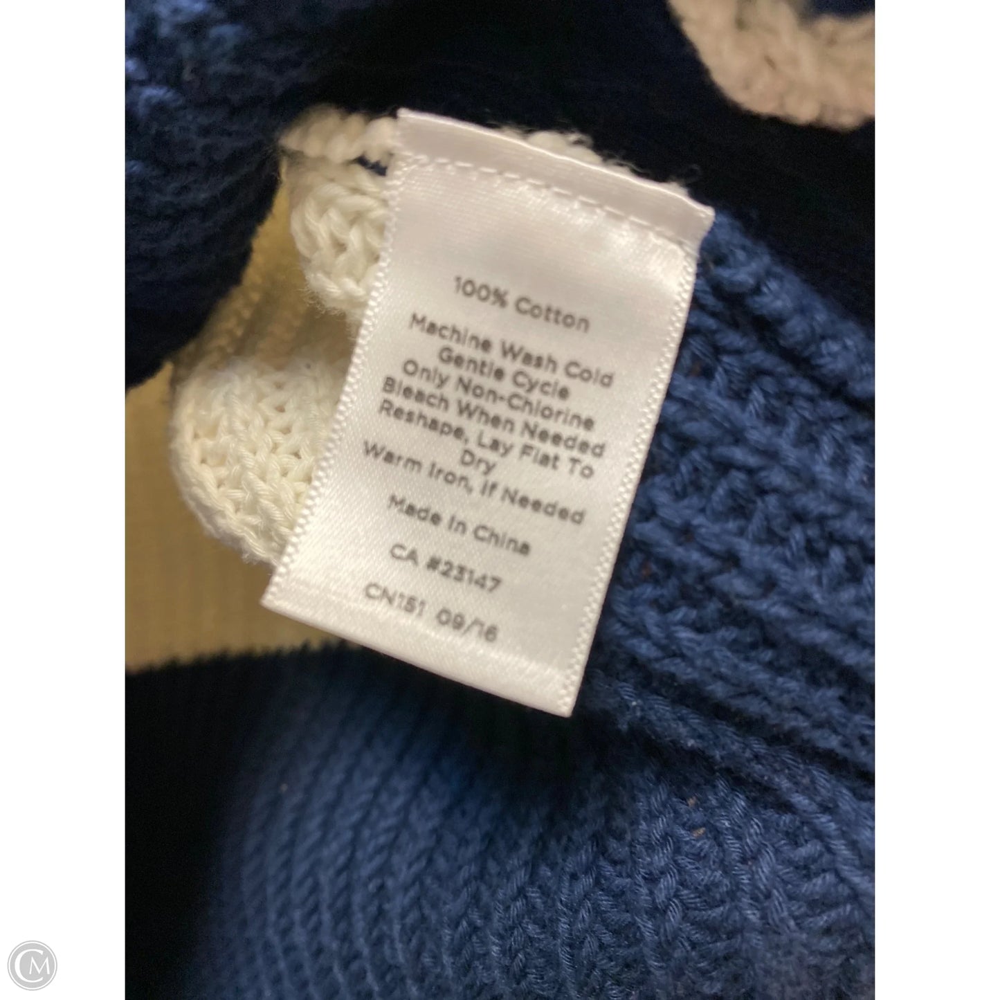 Sweater By Talbots In Navy, Size: L