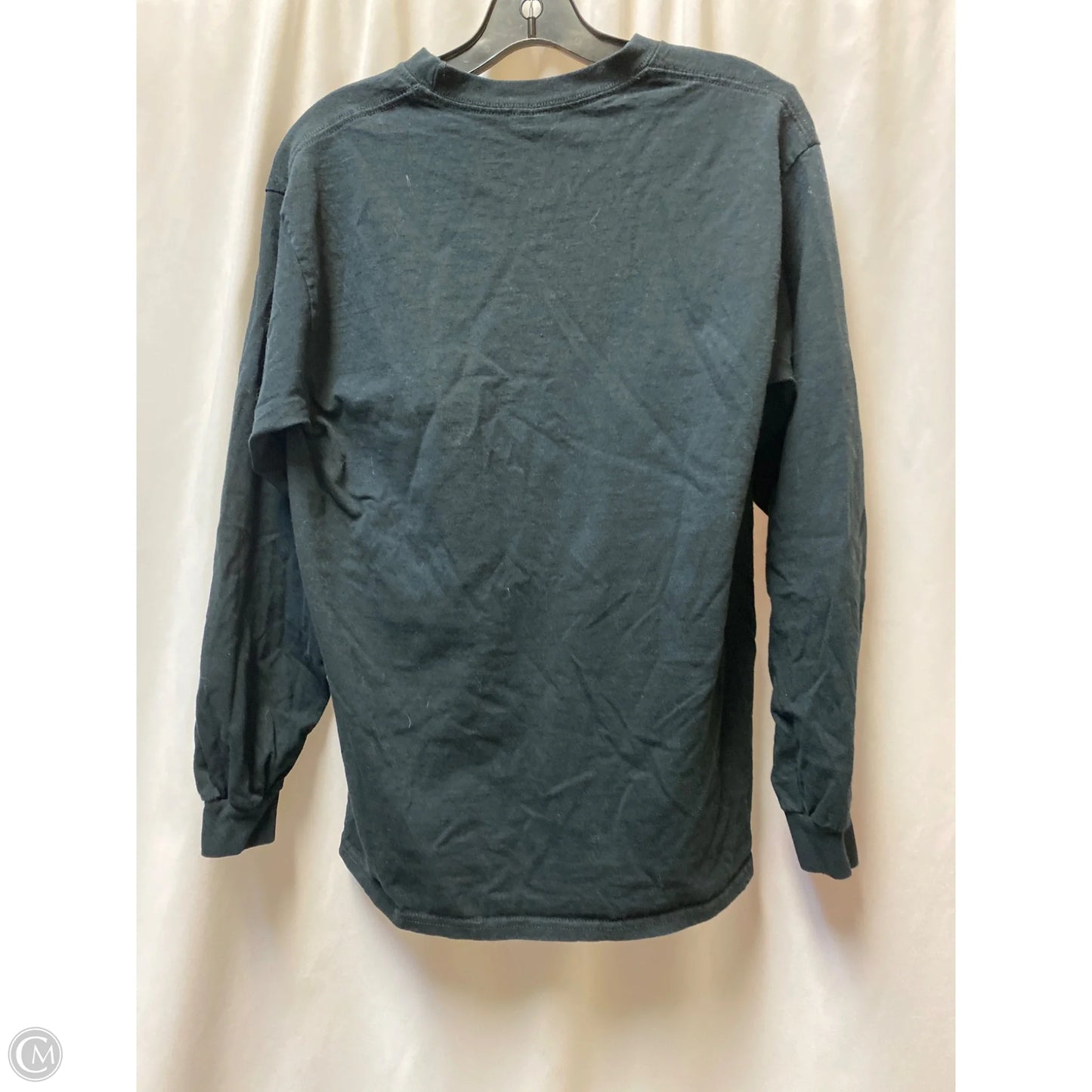 Top Long Sleeve By Gildan In Black, Size: M