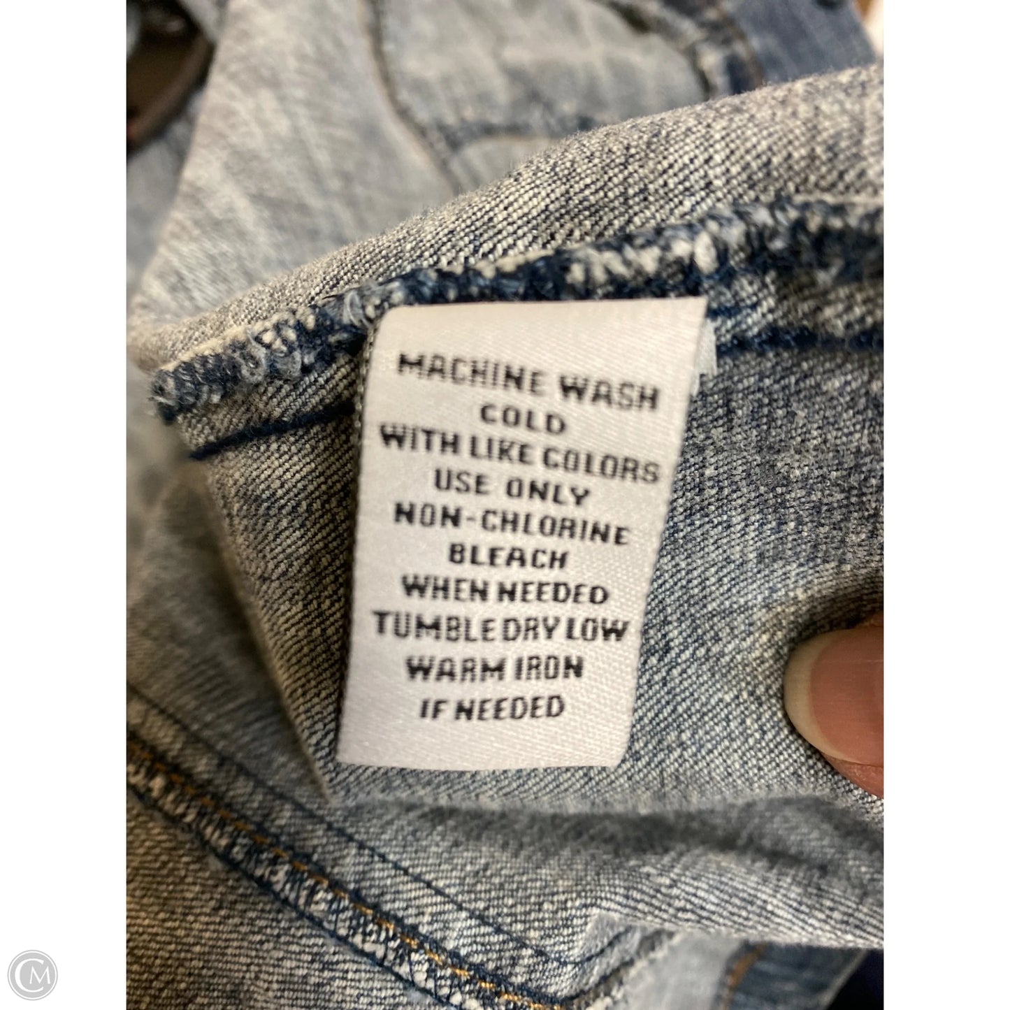 Jacket Denim By Rxb In Navy, Size: Xl