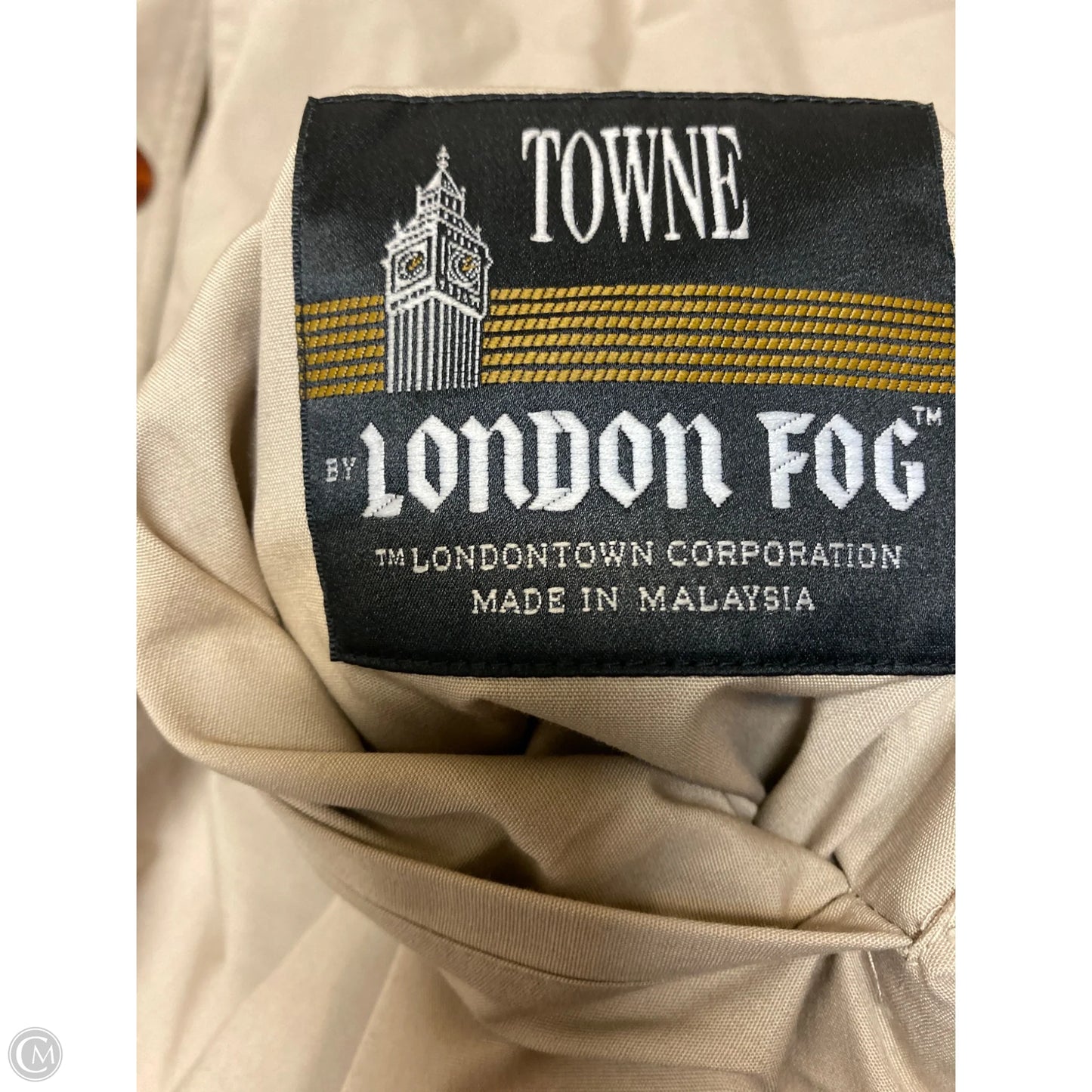 Coat Peacoat By London Fog In Tan, Size: L