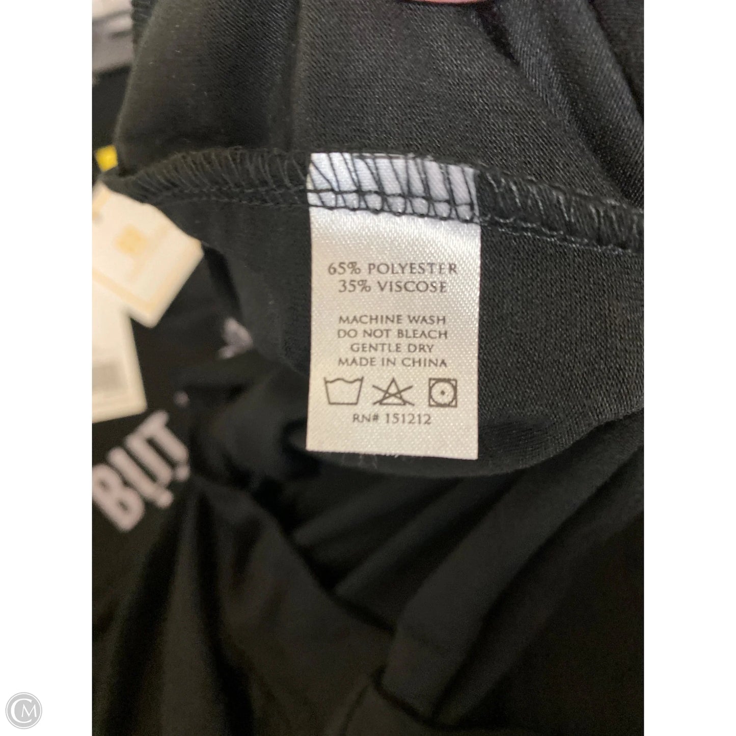 Top Long Sleeve By Mary Square In Black, Size: S