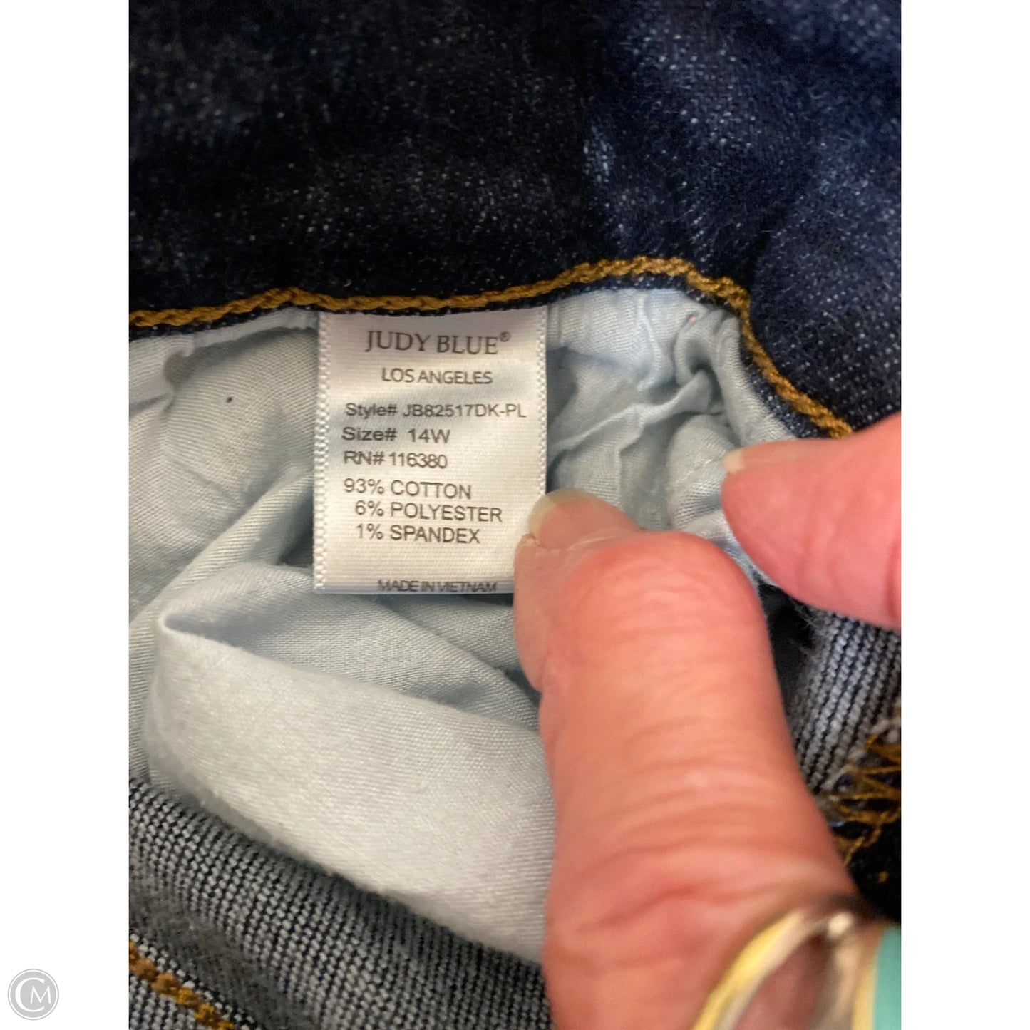 Jeans Wide Leg By Judy Blue In Blue Denim, Size: 14
