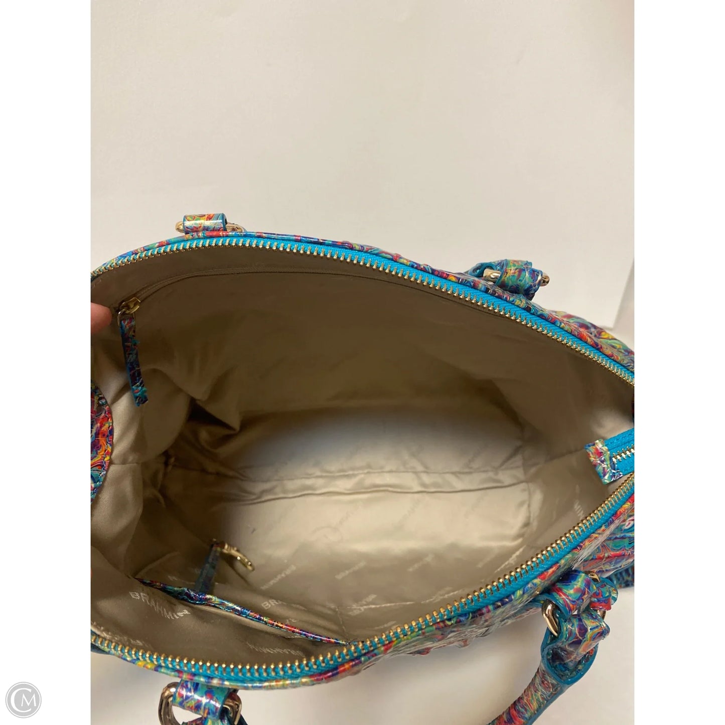 Handbag Designer By Brahmin, Size: Large