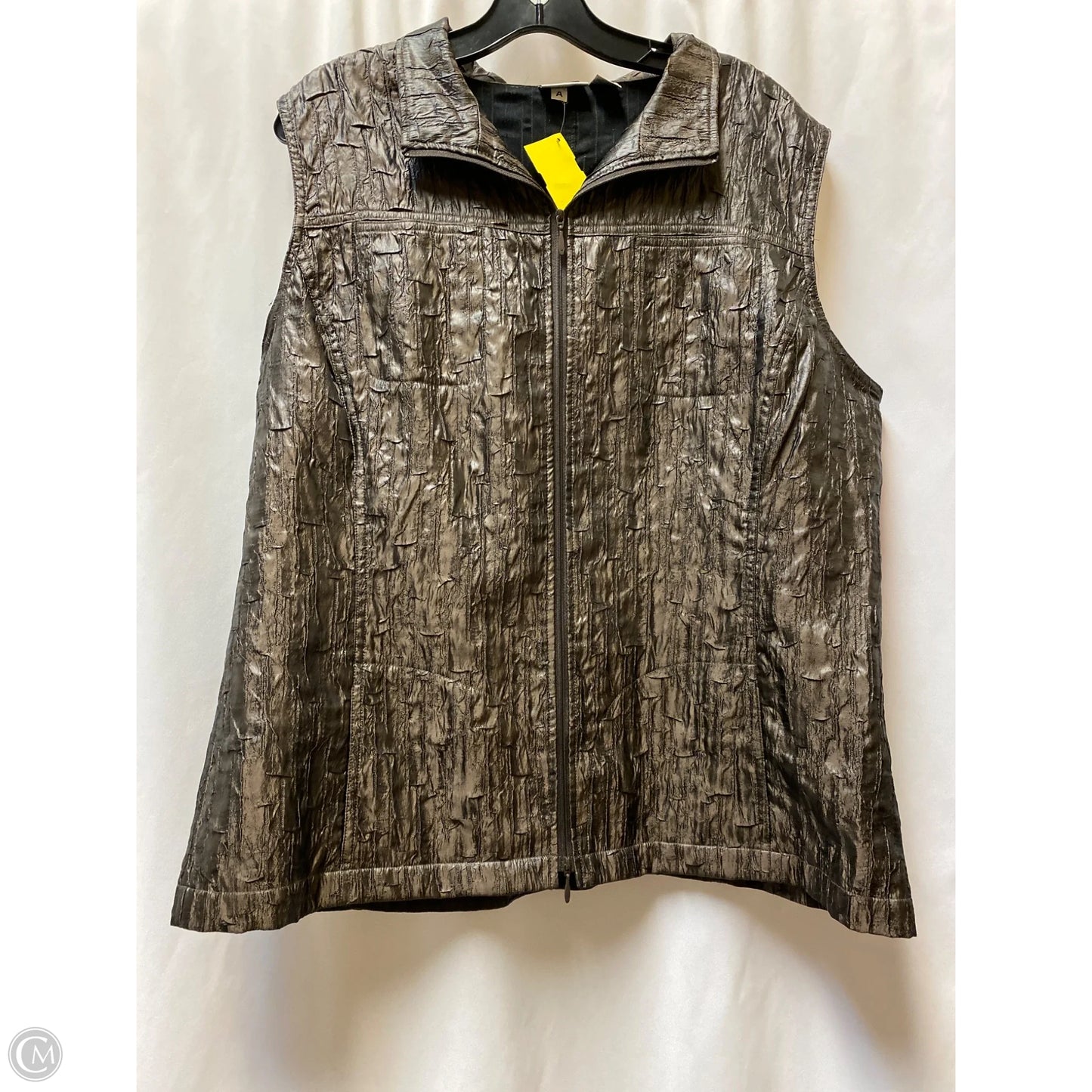 Vest Other By Chicos In Bronze, Size: Xl
