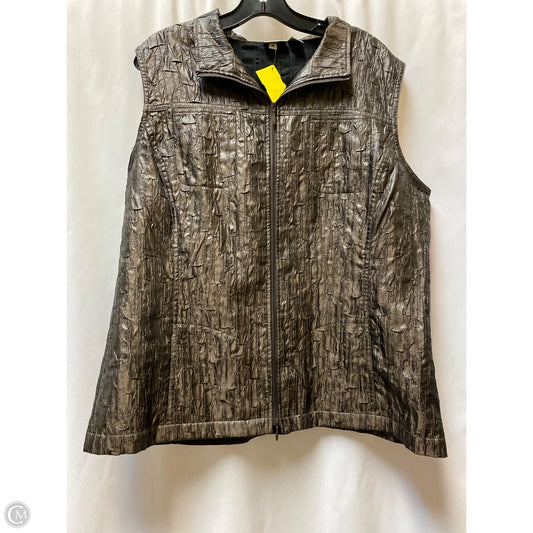 Vest Other By Chicos In Bronze, Size: Xl