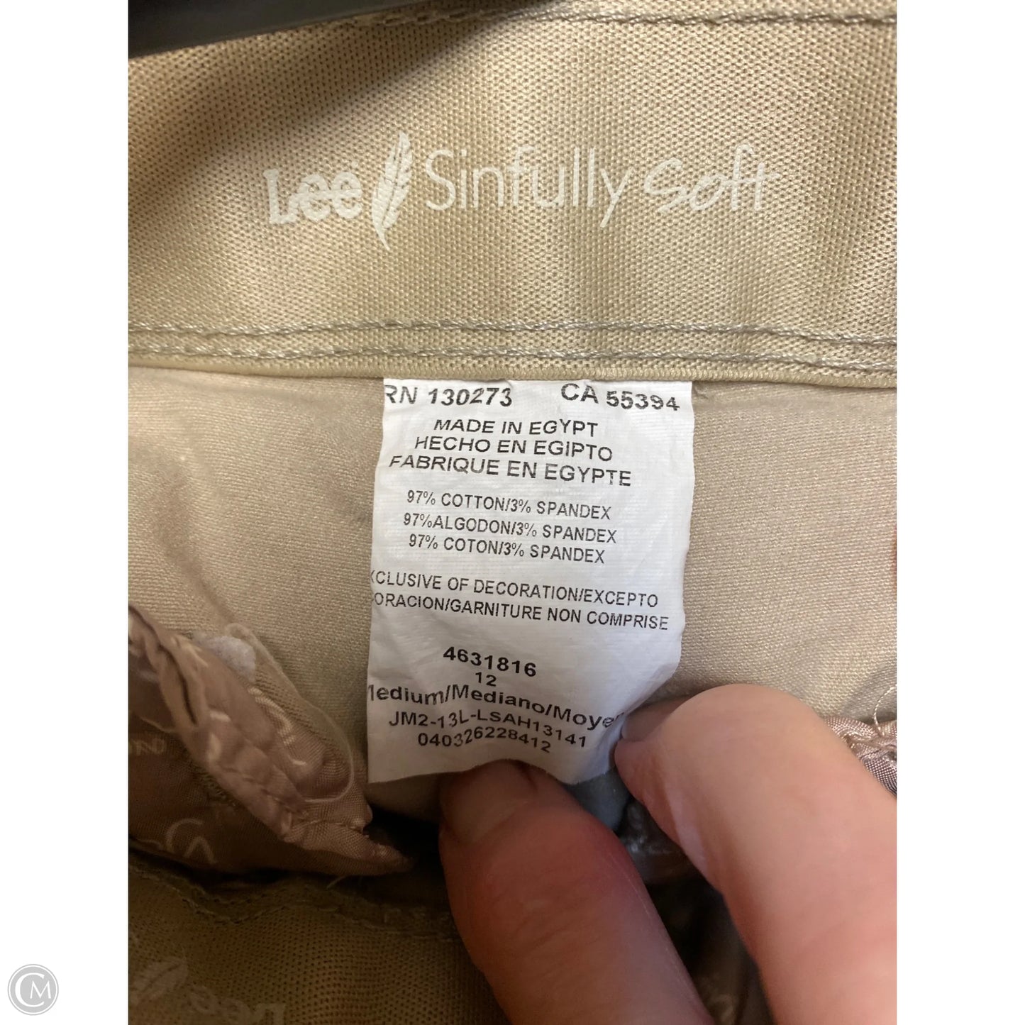 Pants Chinos & Khakis By Lee In Tan, Size: 12
