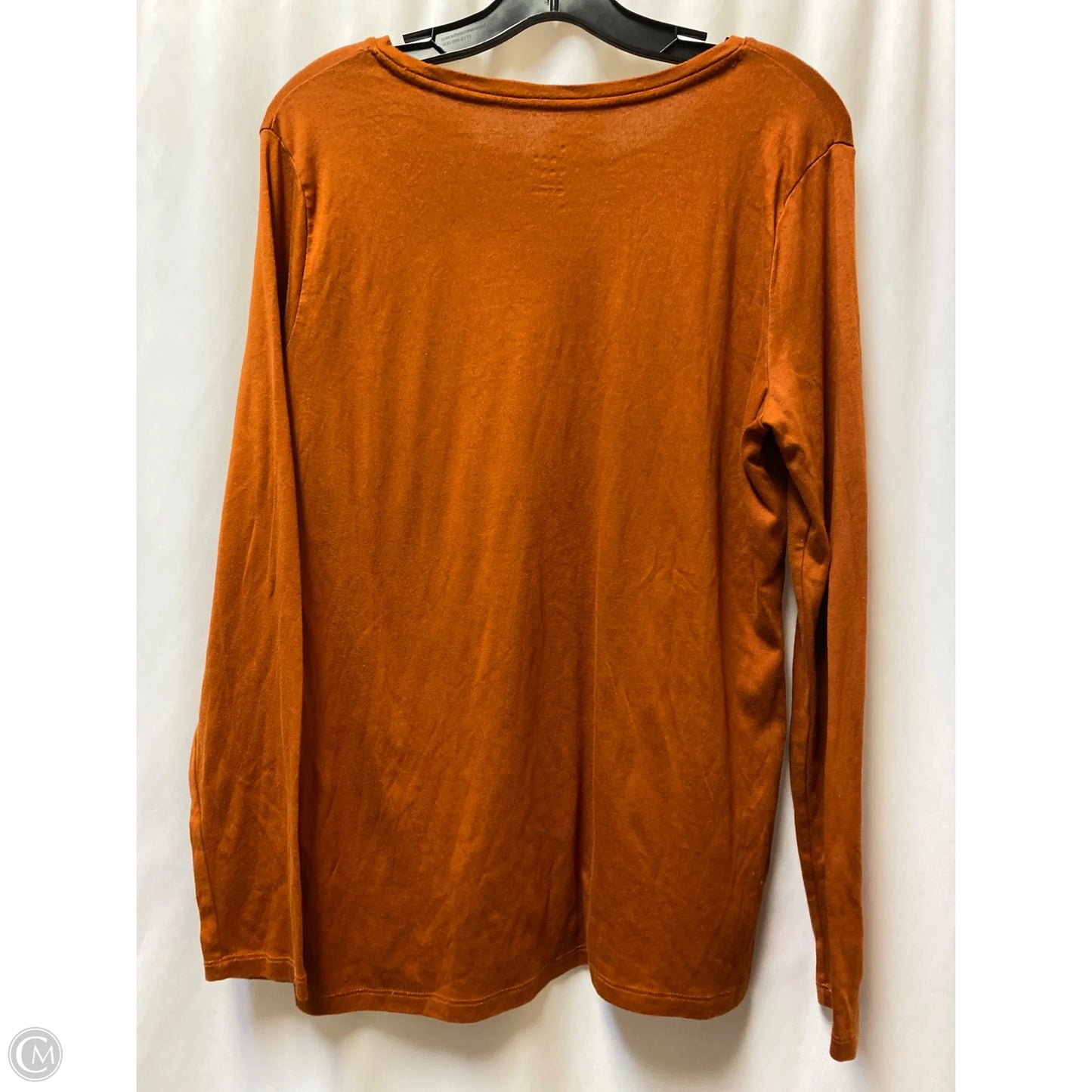 Top Long Sleeve By A New Day In Copper, Size: Xxl
