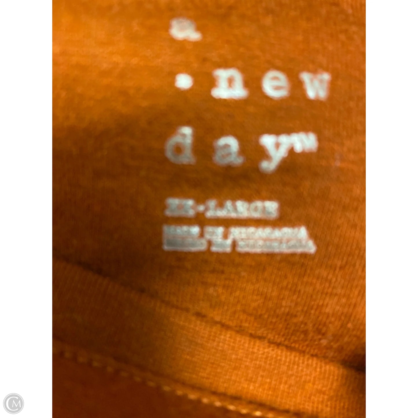 Top Long Sleeve By A New Day In Copper, Size: Xxl