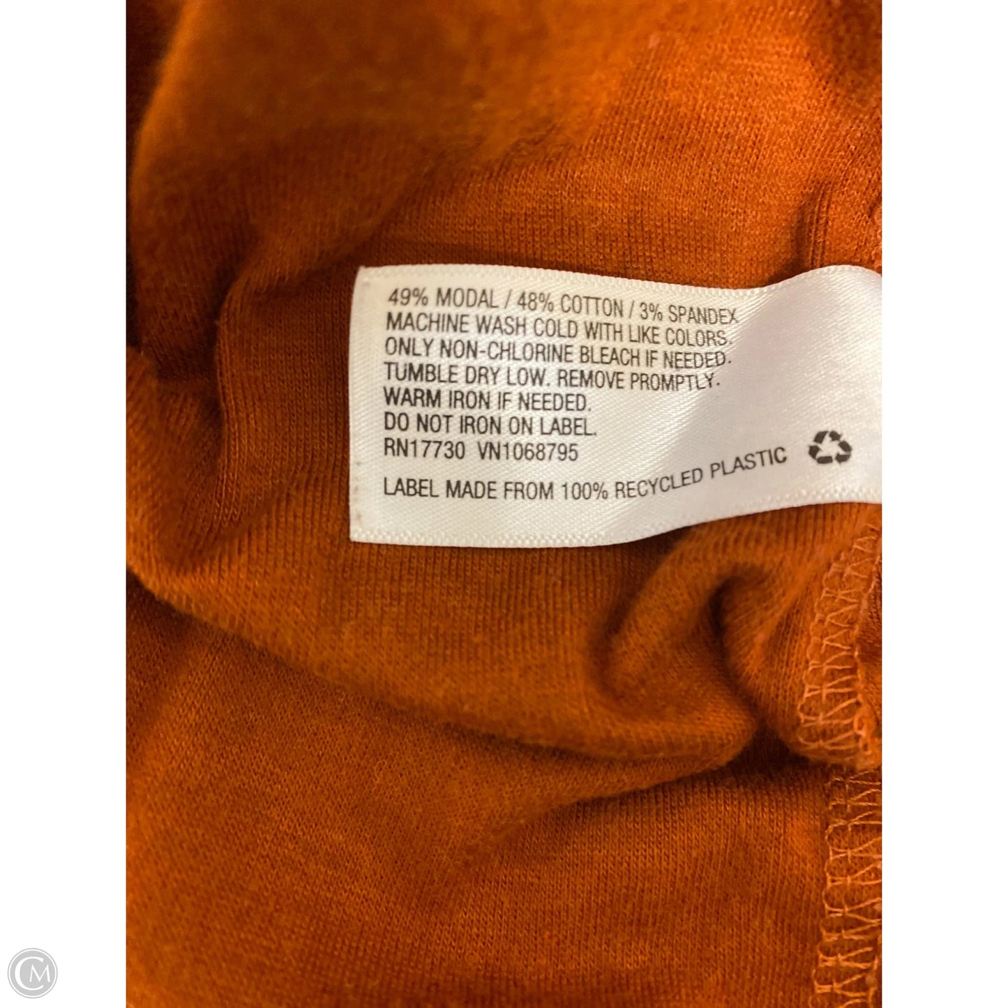 Top Long Sleeve By A New Day In Copper, Size: Xxl