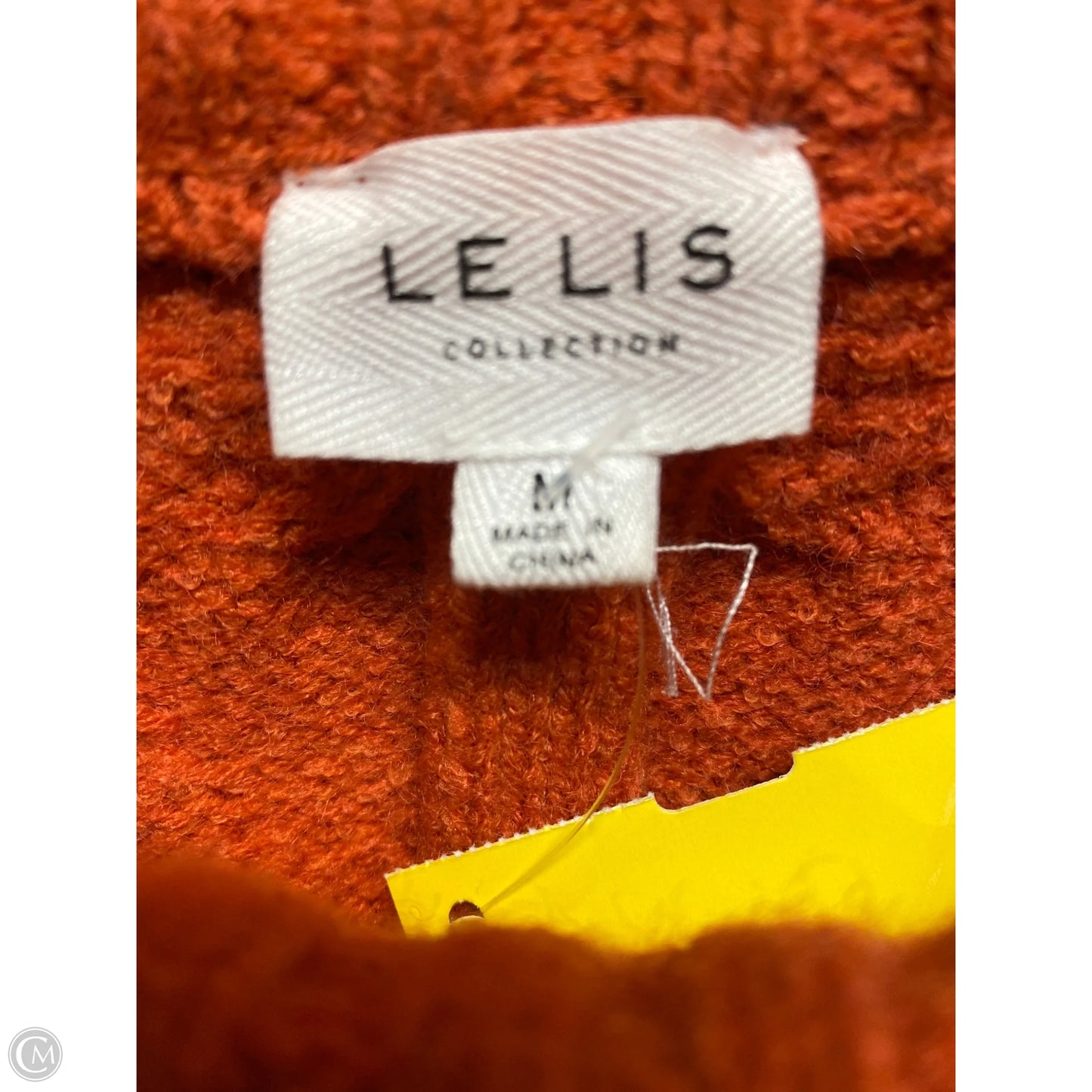 Vest Sweater By Clothes Mentor In Orange, Size: M