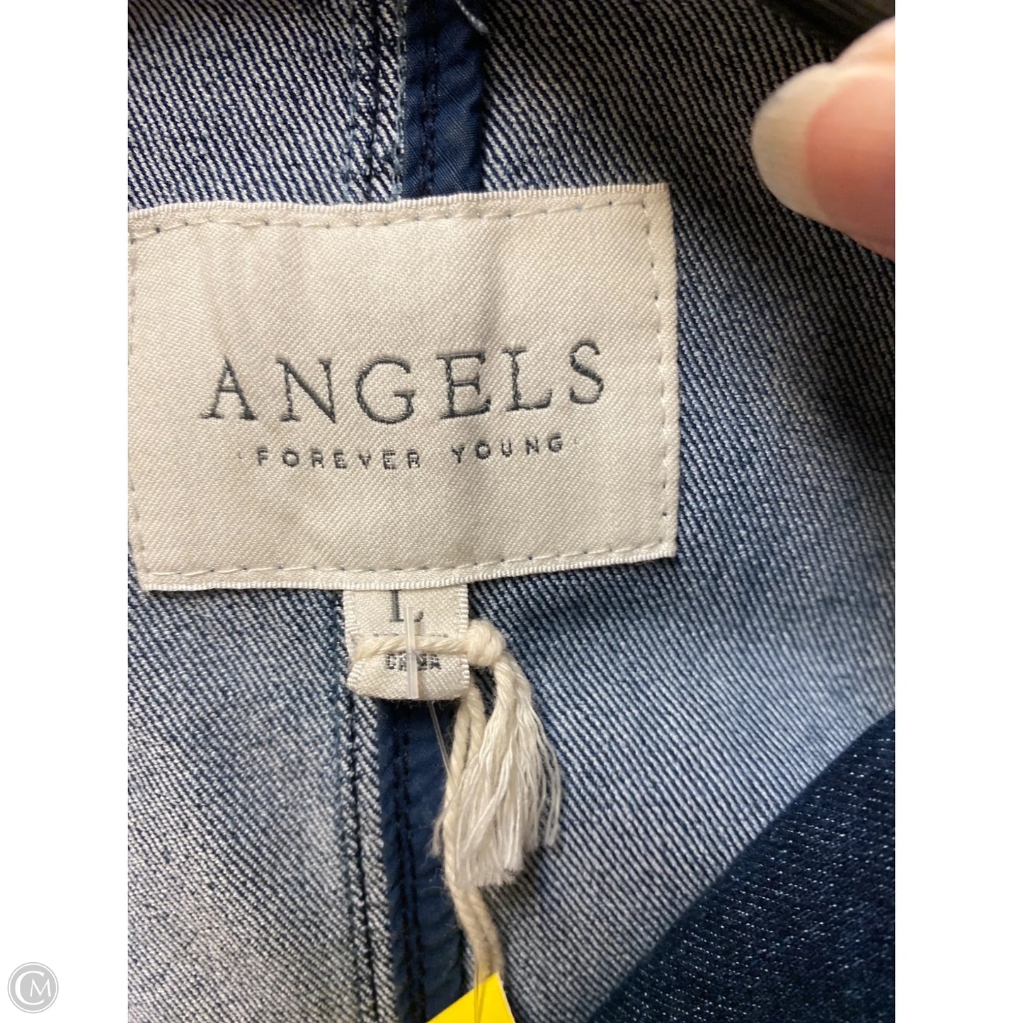 Jacket Denim By Angels In Blue Denim, Size: L