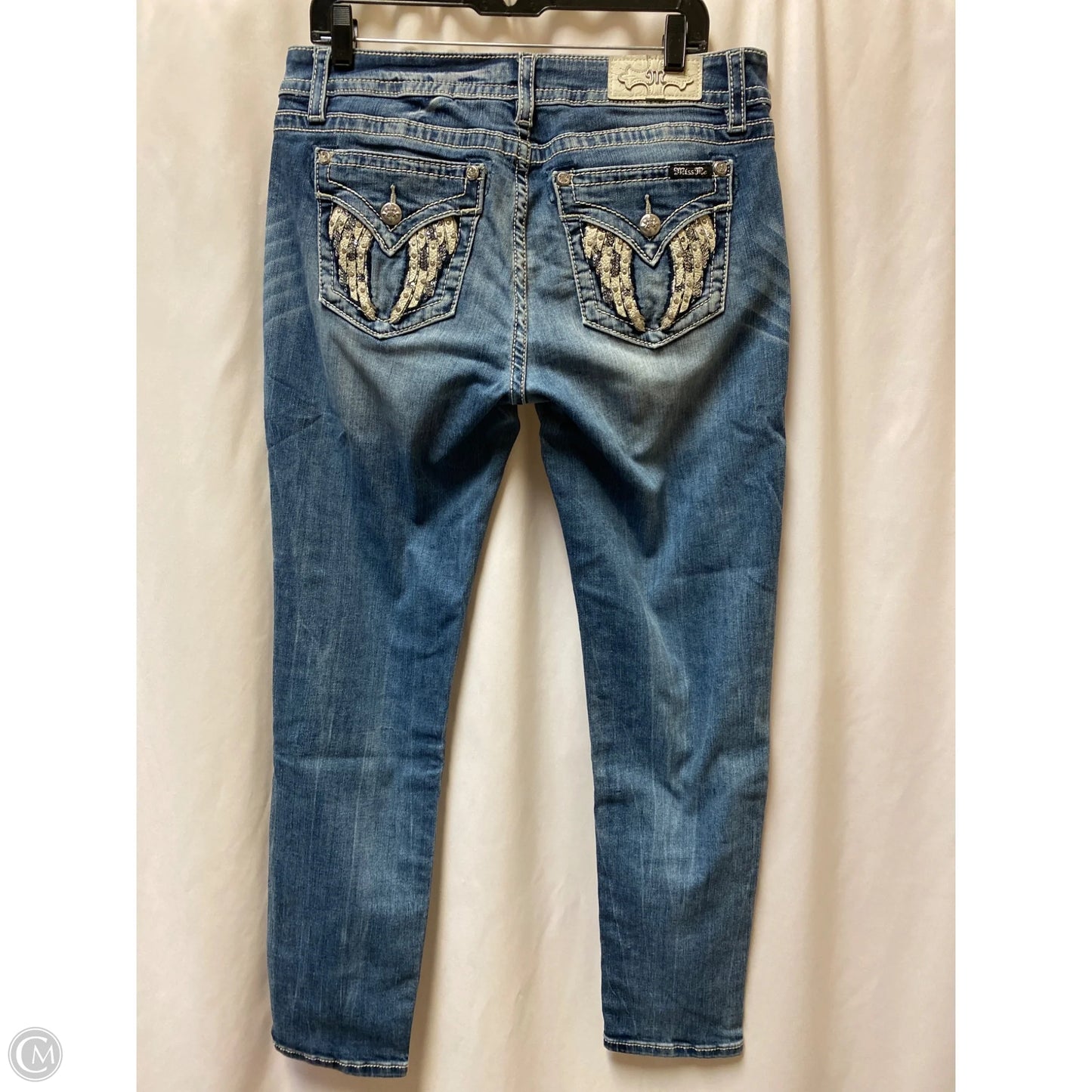 Jeans Straight By Miss Me In Blue Denim, Size: 16