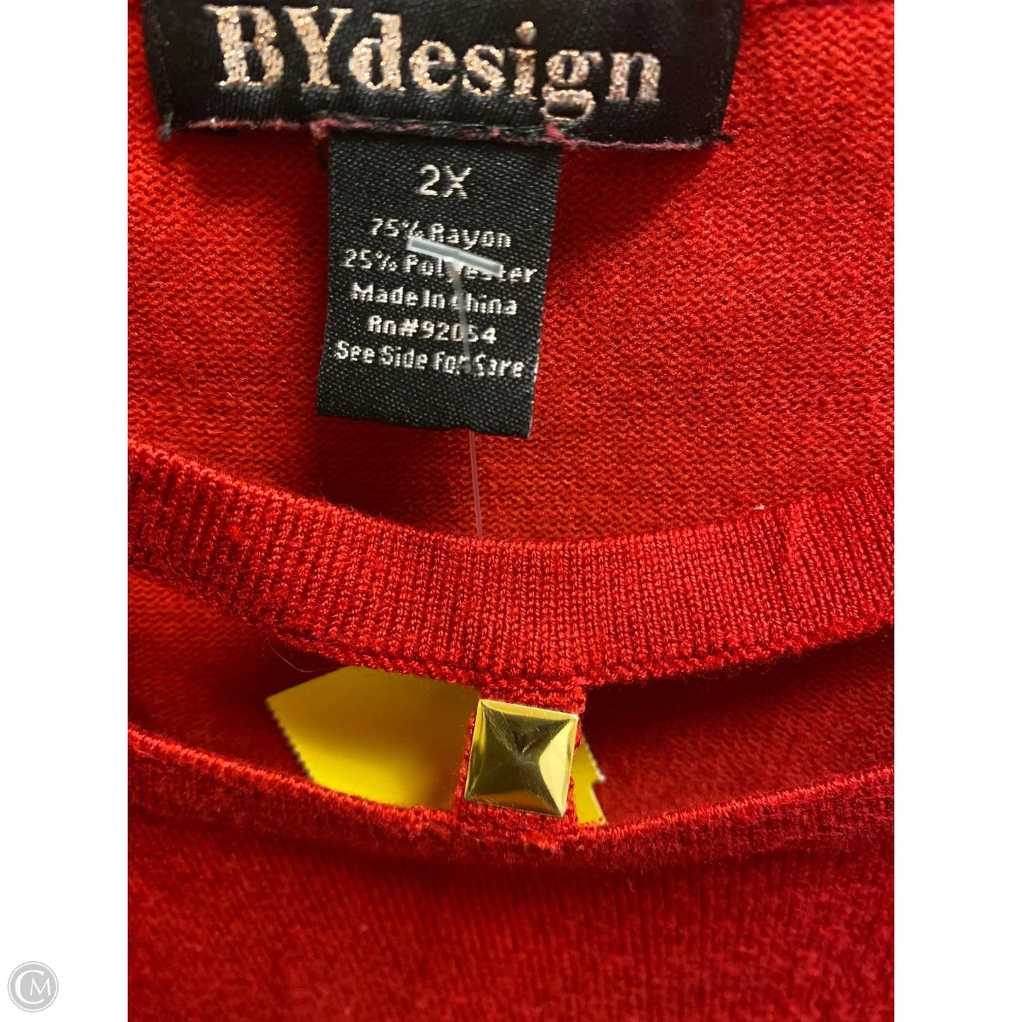 Sweater By By Design In Red, Size: 2x
