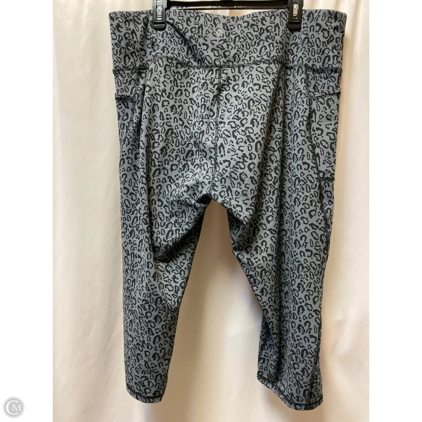 Athletic Leggings By Rbx In Grey, Size: 3x