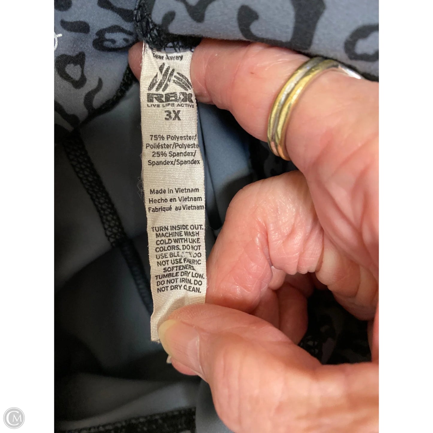 Athletic Leggings By Rbx In Grey, Size: 3x
