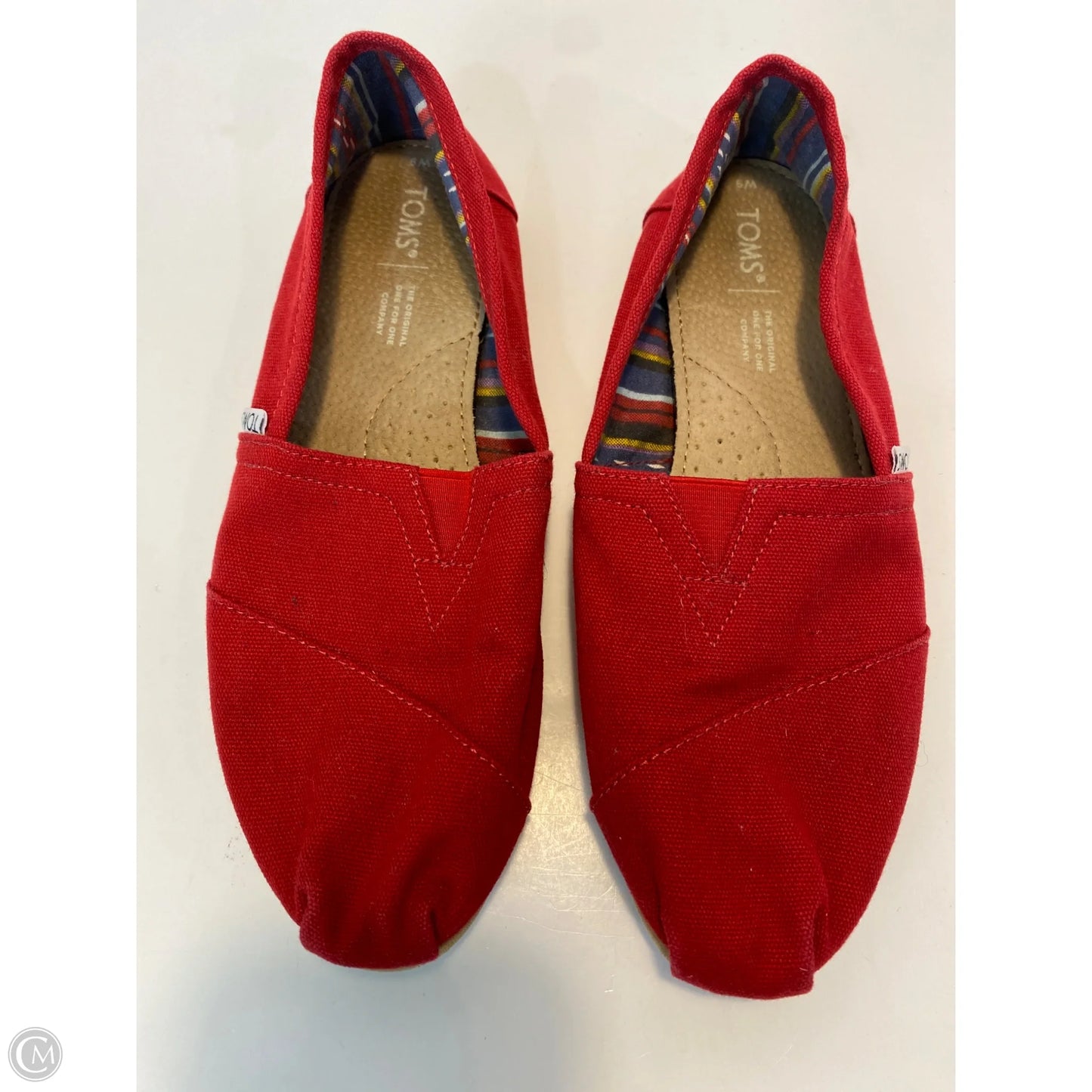 Shoes Flats By Toms In Red, Size: 9