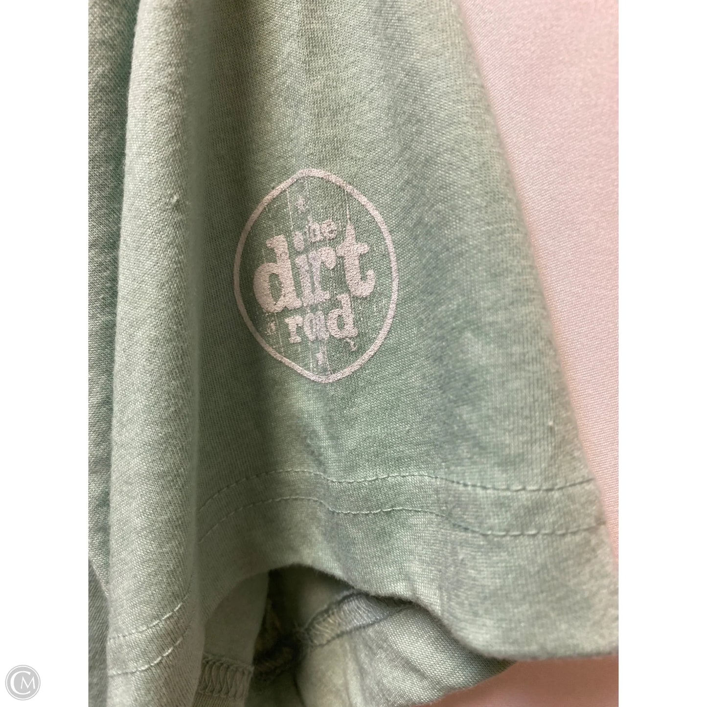 Top Short Sleeve By Canvas In Green, Size: L