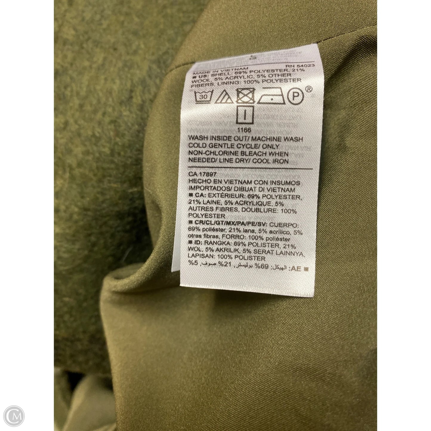 Jacket Shirt By Old Navy In Green, Size: L