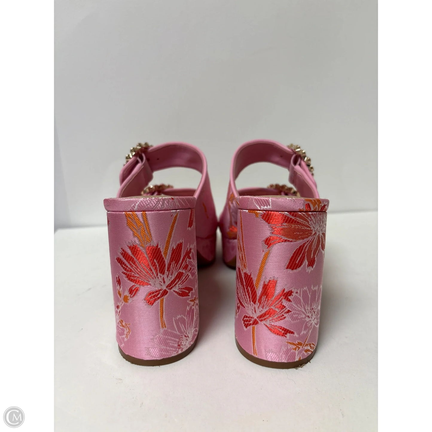 Shoes Heels Block By Gb In Pink, Size: 8