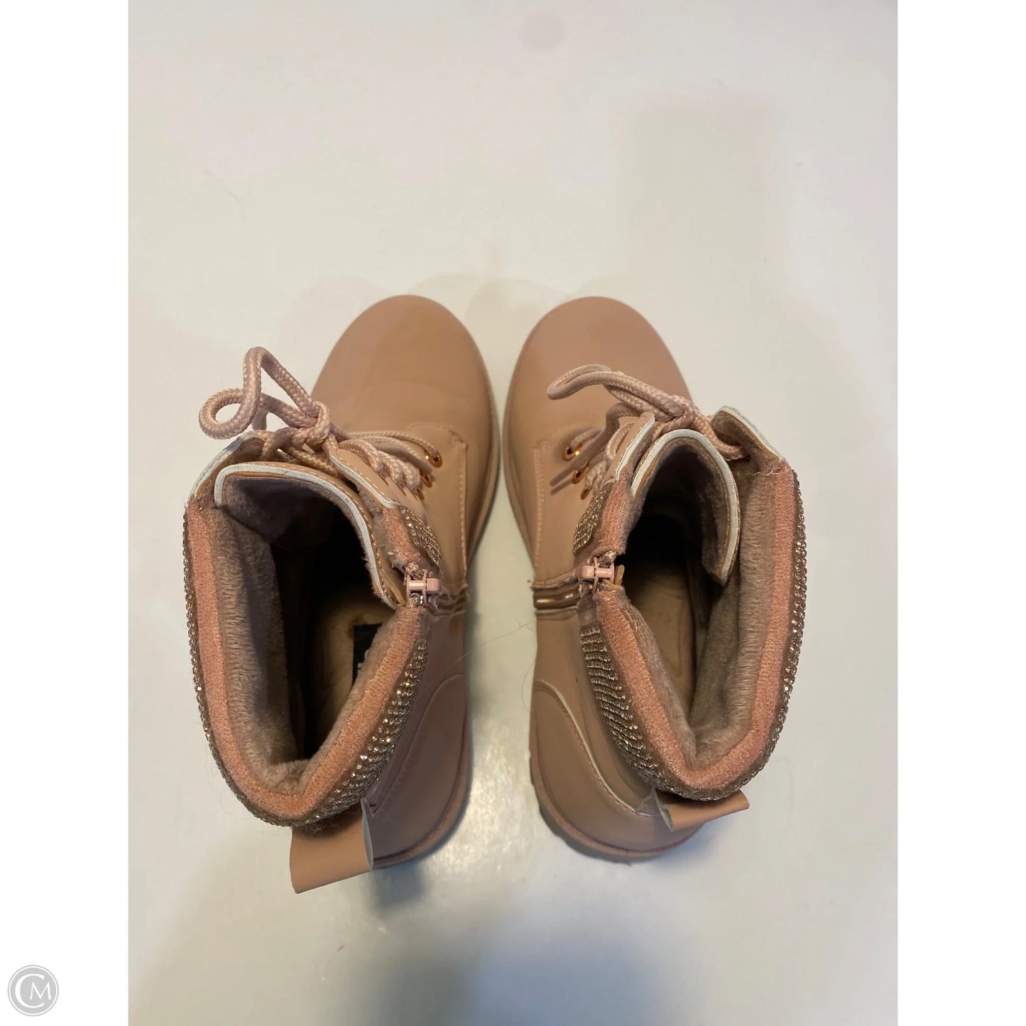 Boots Ankle Flats By Charlotte Russe In Pink, Size: 9