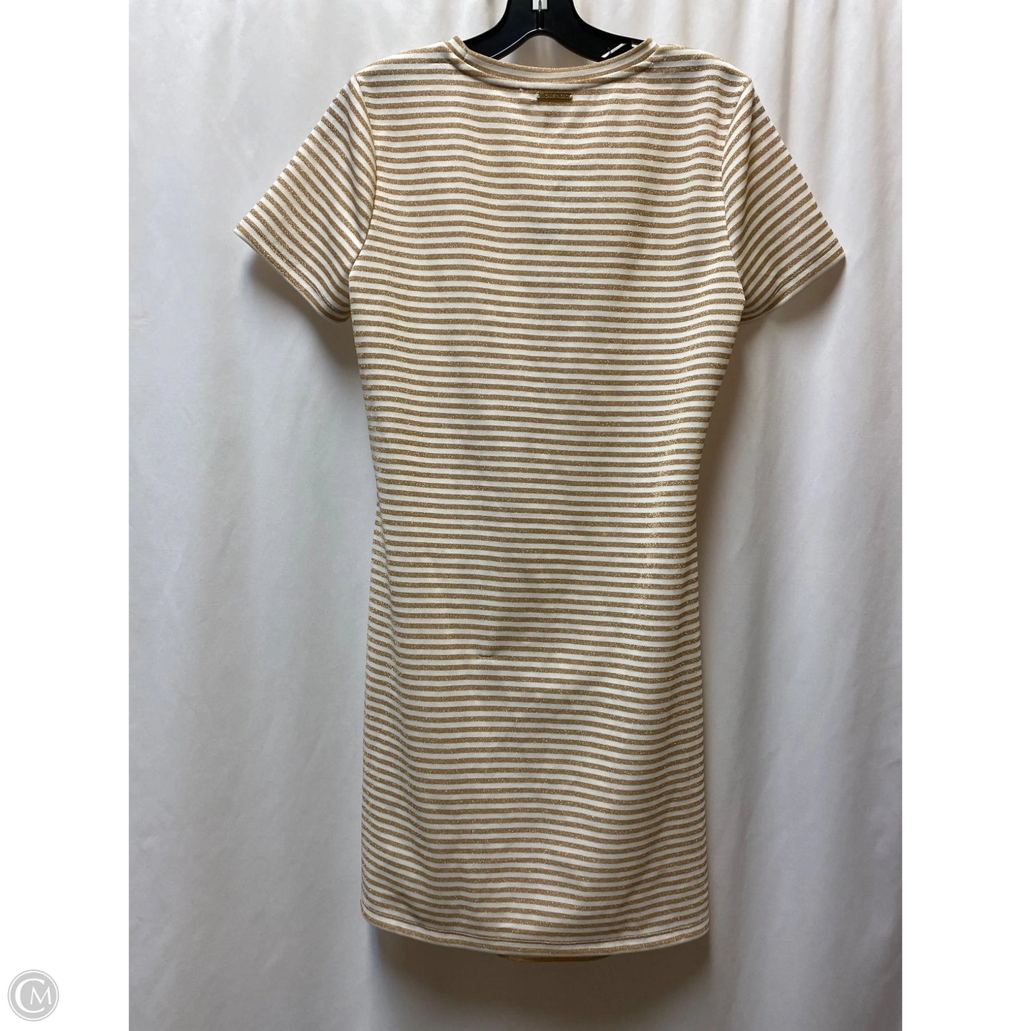 Dress Casual Midi By Michael By Michael Kors In Gold, Size: M