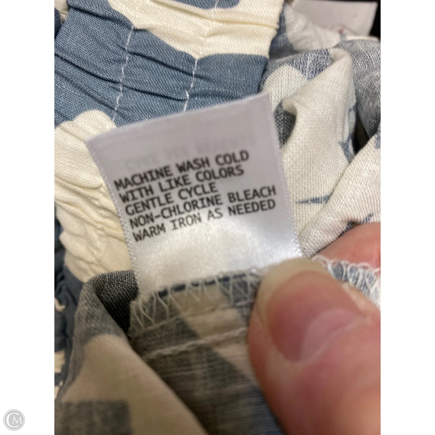 Pants Linen By Emery Rose In Blue, Size: Xl