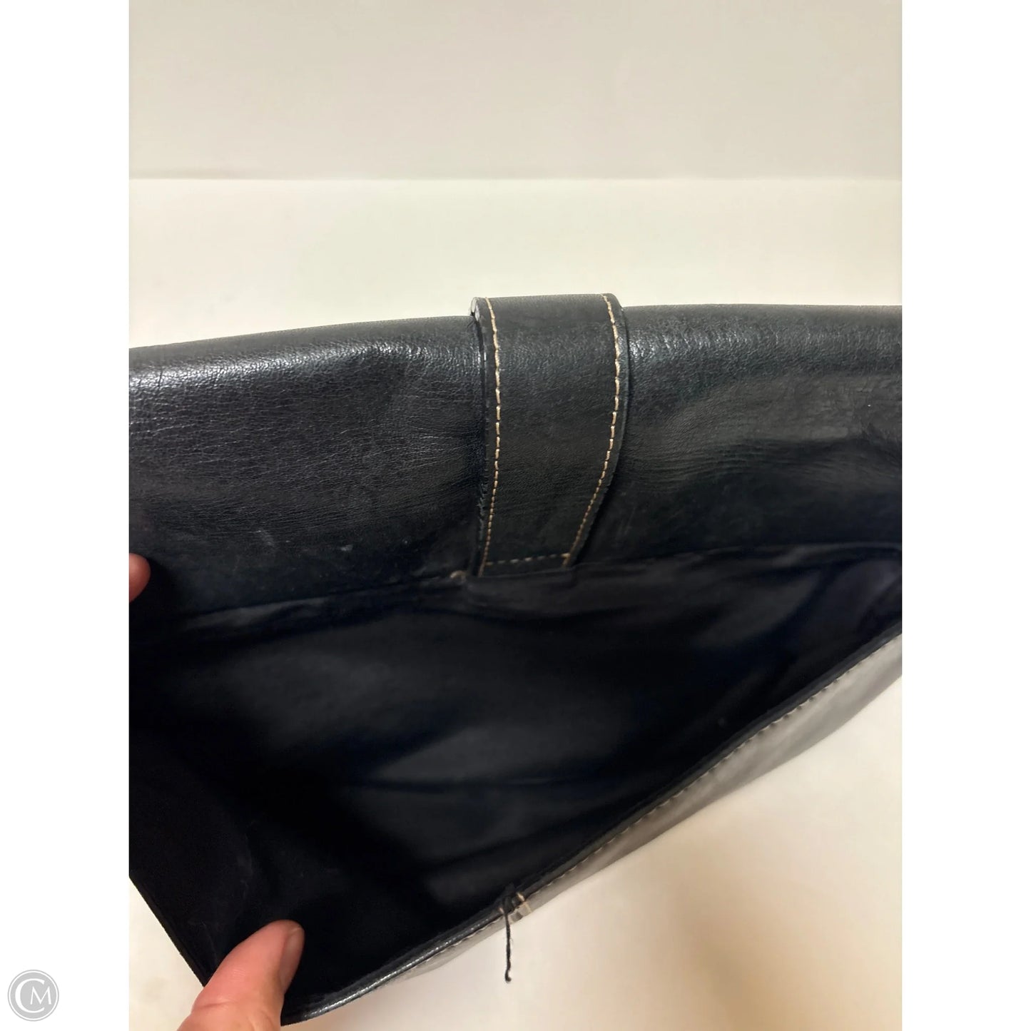 Handbag Leather By Etienne Aigner, Size: Medium