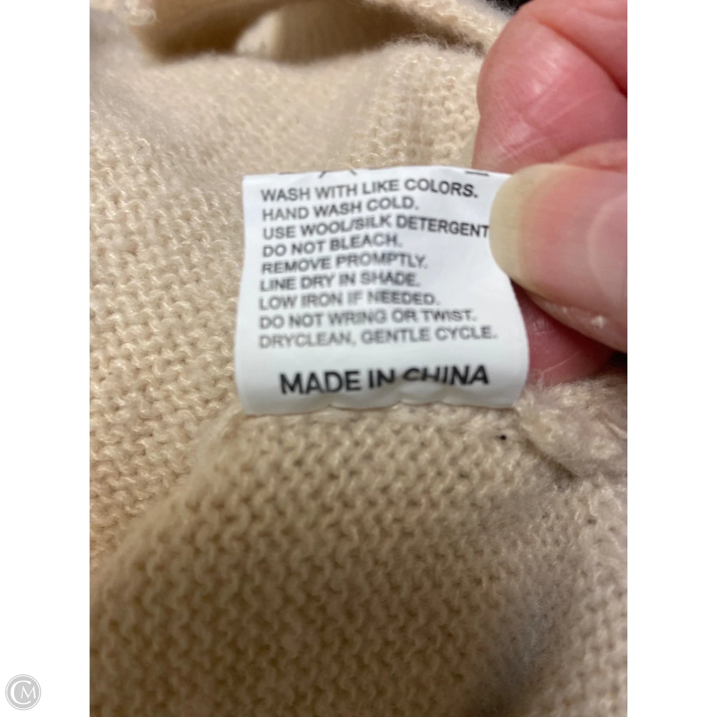 Sweater By Clothes Mentor In Tan, Size: Xl
