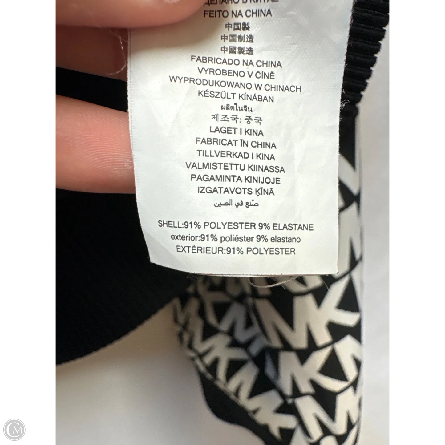 Jacket Moto By Michael By Michael Kors In Black & White, Size: M