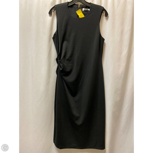 Dress Casual Midi By Calvin Klein In Black, Size: M