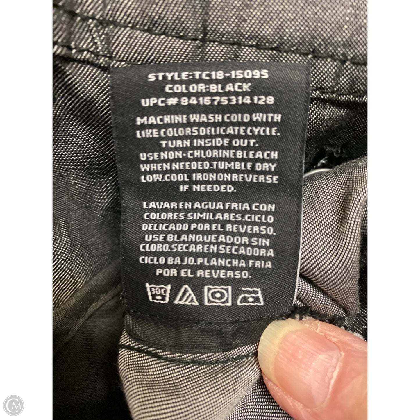 Jacket Moto By Tahari In Black, Size: Xxl