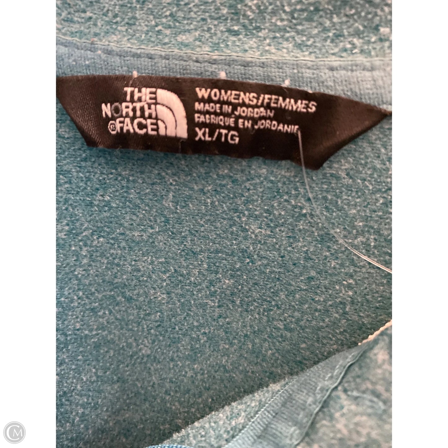 Athletic Sweatshirt Hoodie By The North Face In Aqua, Size: Xl