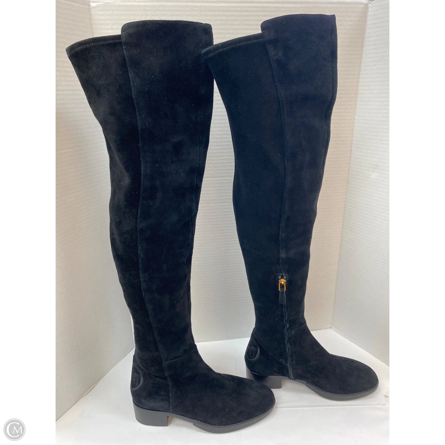Boots Designer By Tory Burch In Black, Size: 7