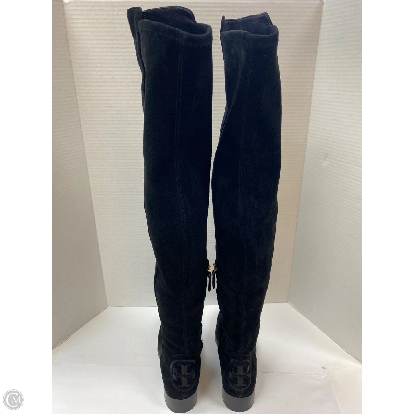 Boots Designer By Tory Burch In Black, Size: 7