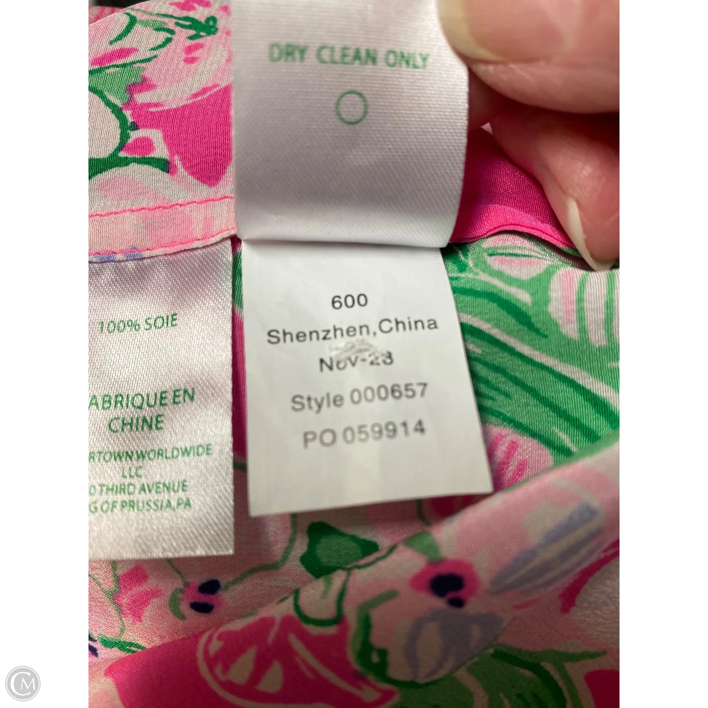 Top Long Sleeve Designer By Lilly Pulitzer In Pink, size M