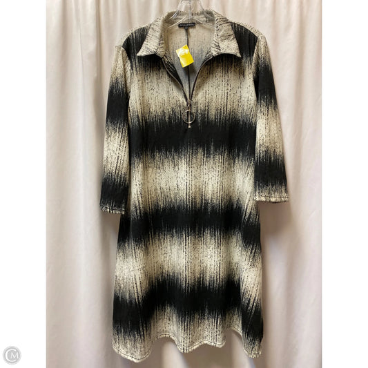 Dress Casual Midi By Clothes Mentor In Black, Size: L