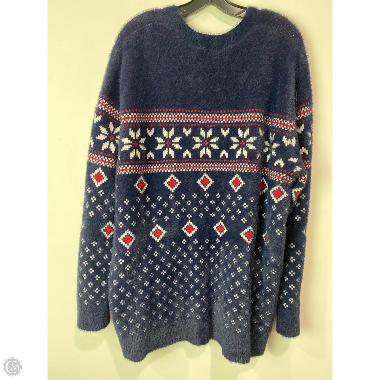 Sweater By Clothes Mentor In Navy, Size: 1x