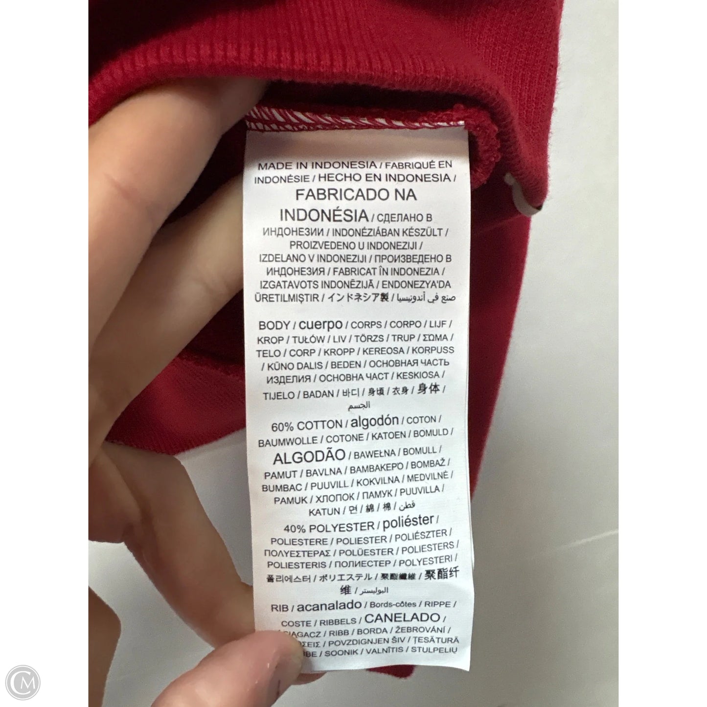 Sweatshirt Hoodie By Fanatics In Red, Size: S