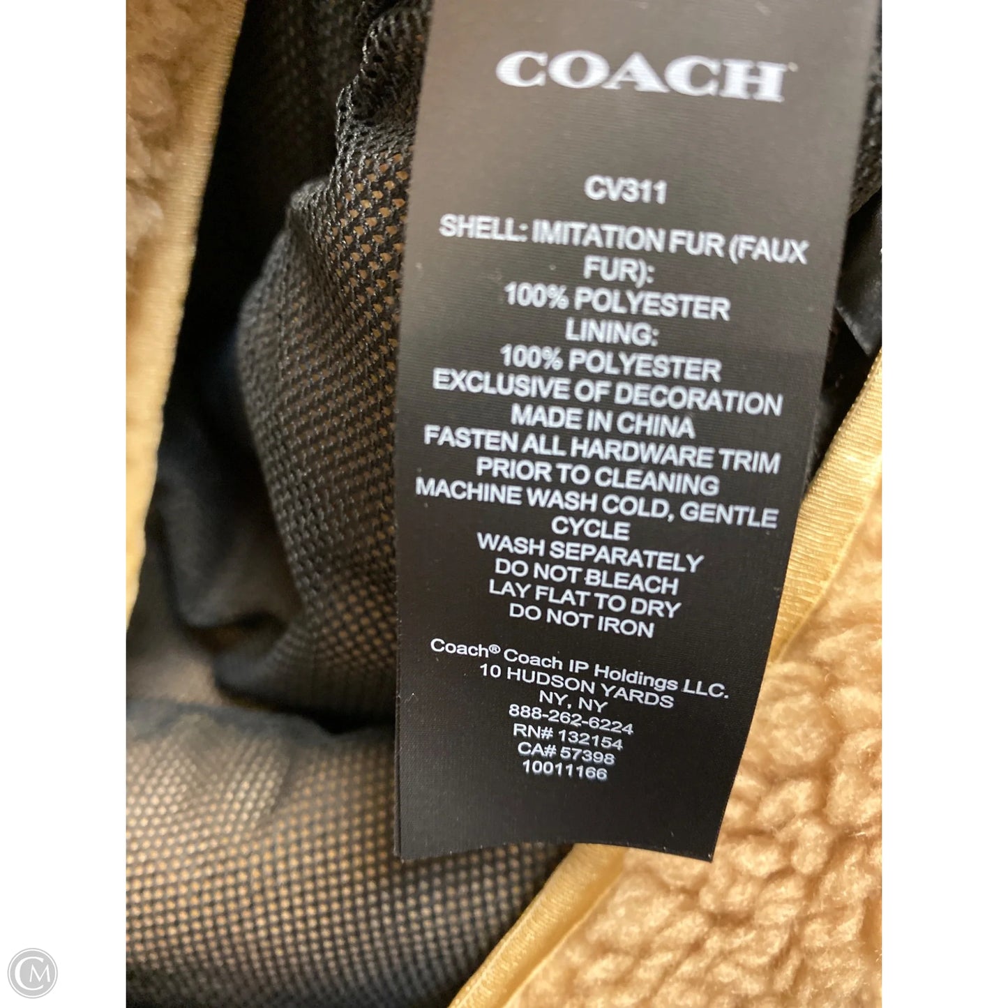 Vest Designer By Coach In Brown, Size: M
